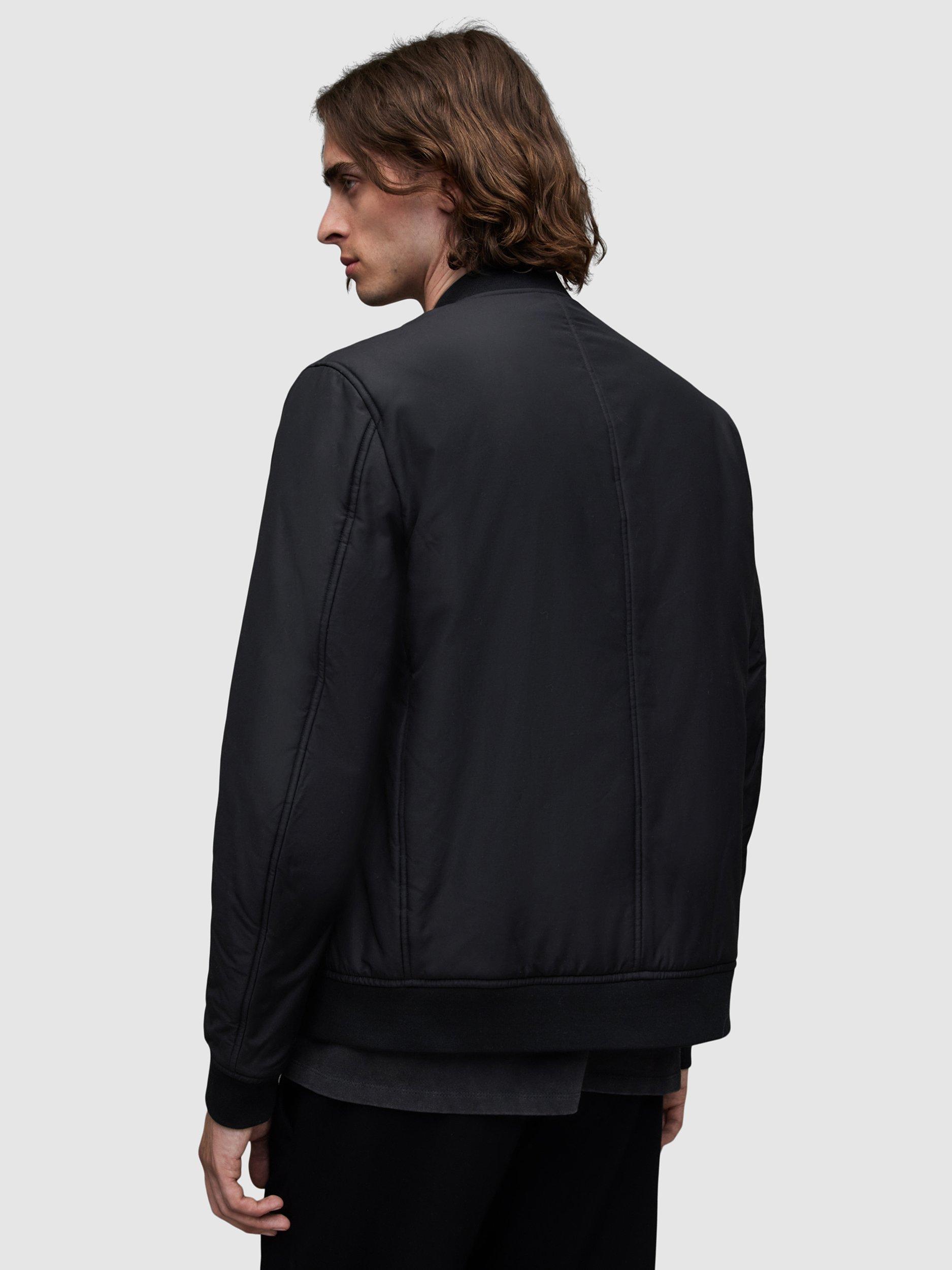 Product image 2 of 7, which shows AllSaints Withrow Bomber Jacket, Black, XXL