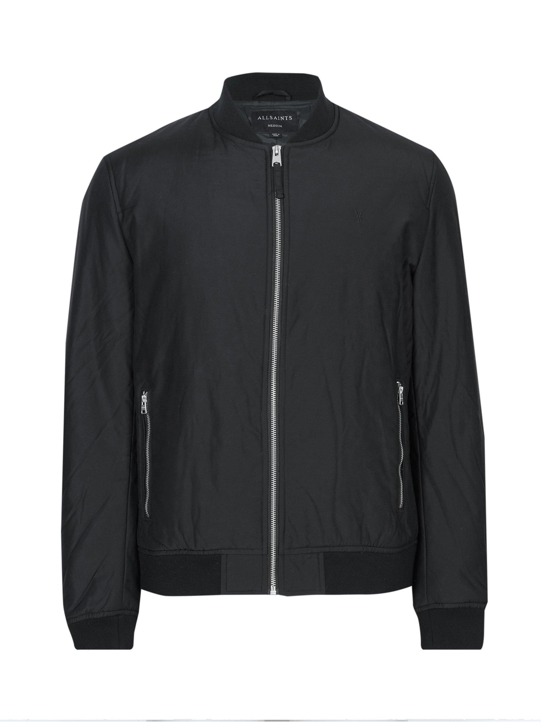 Product image 4 of 7, which shows AllSaints Withrow Bomber Jacket, Black, XXL