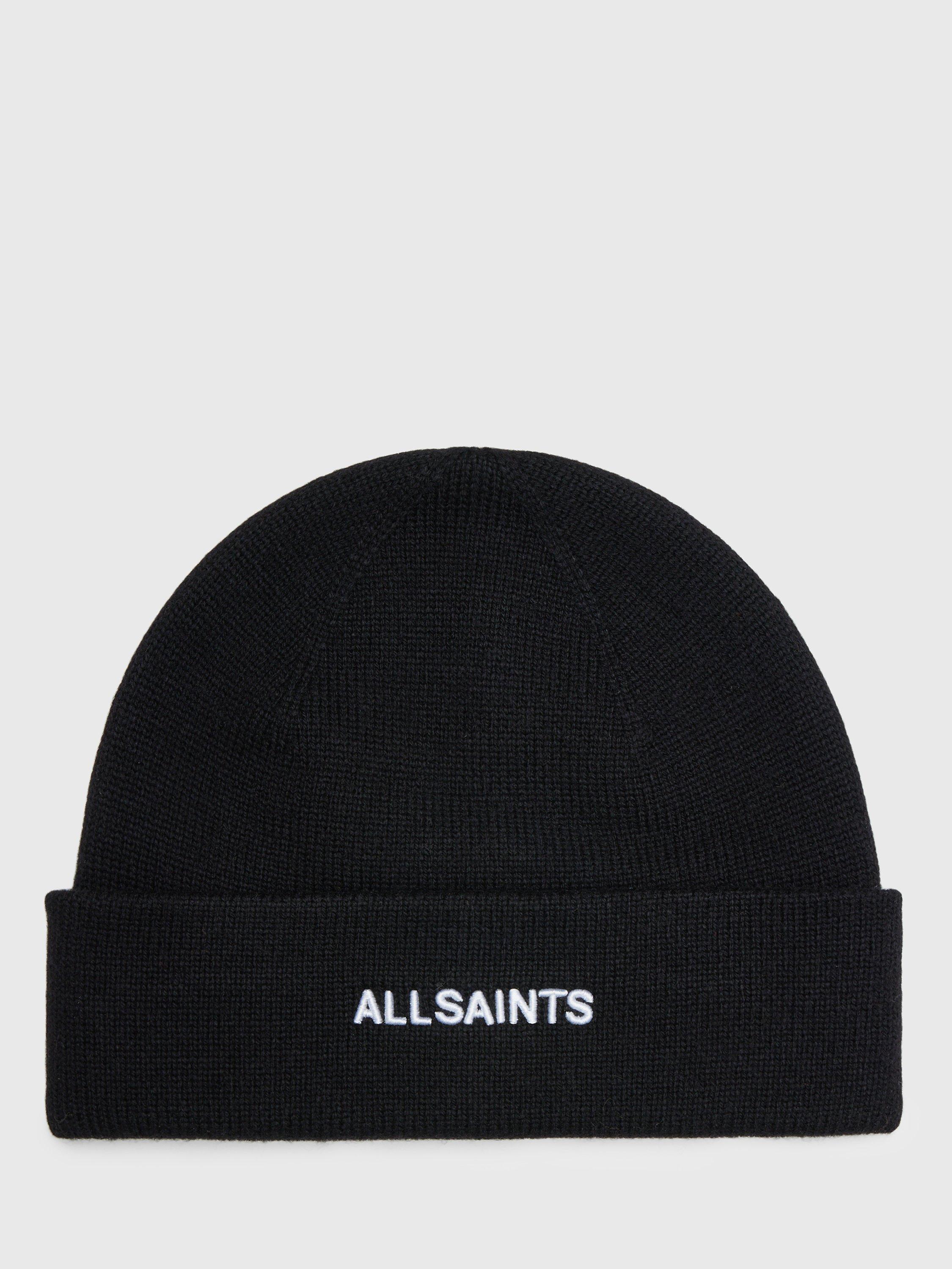 AllSaints Bode Beanie Hat, Black, One Size