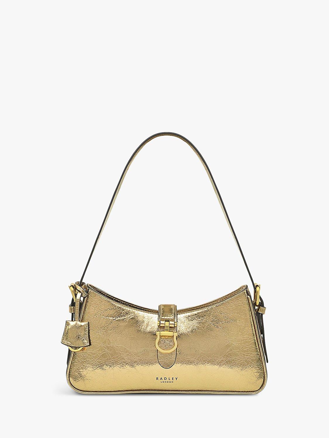 Radley Linden Gardens Metallic Leather Shoulder Bag