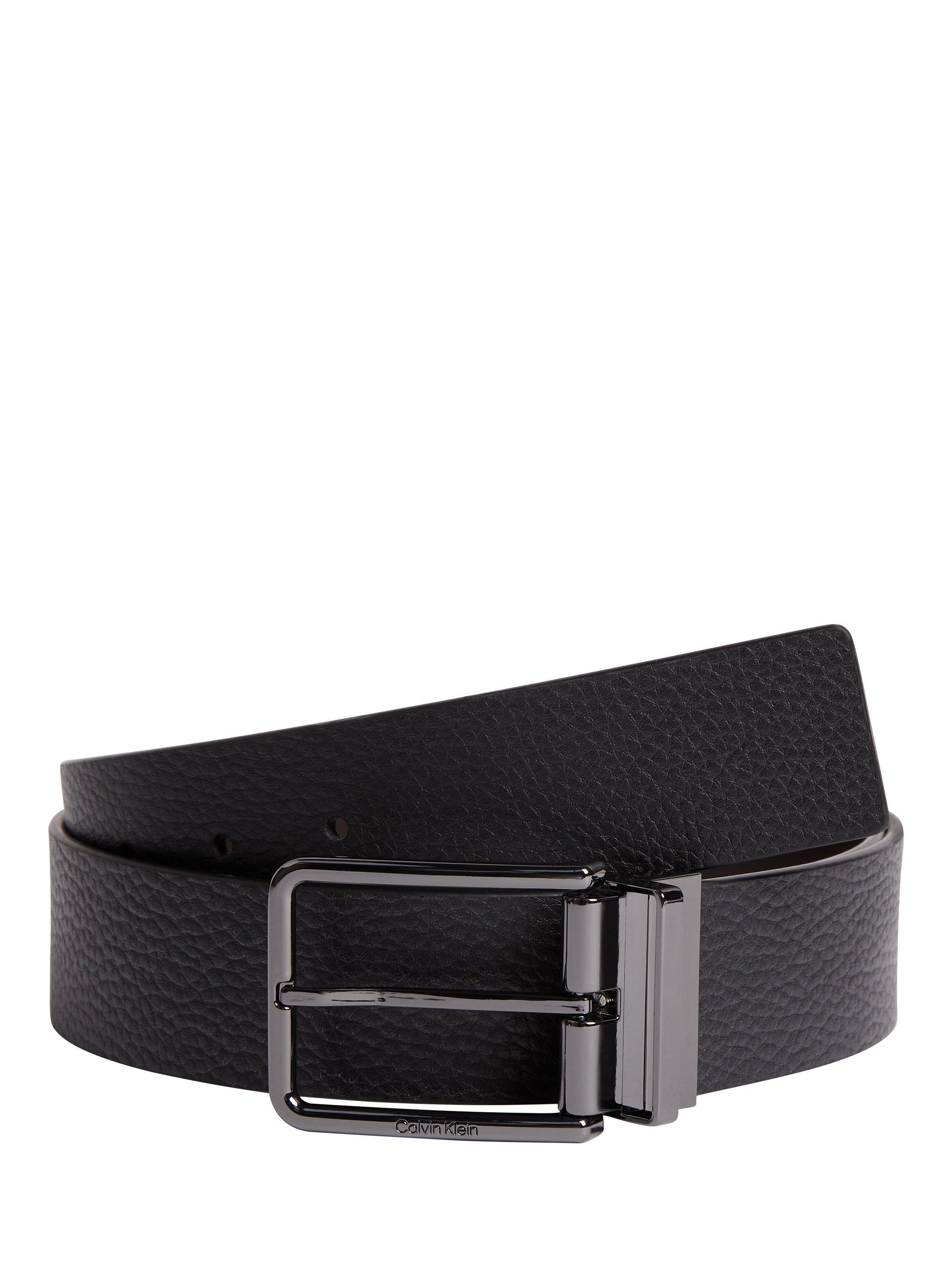 Product image 1 of 2, which shows Calvin Klein 40MM Leather Belt, Black, 35