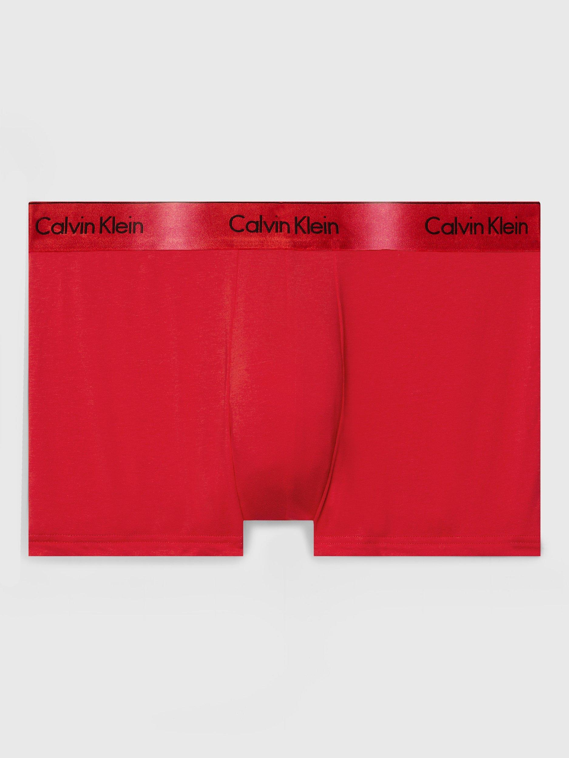 Calvin Klein Holiday Cotton Stretch Trunks, Rouge