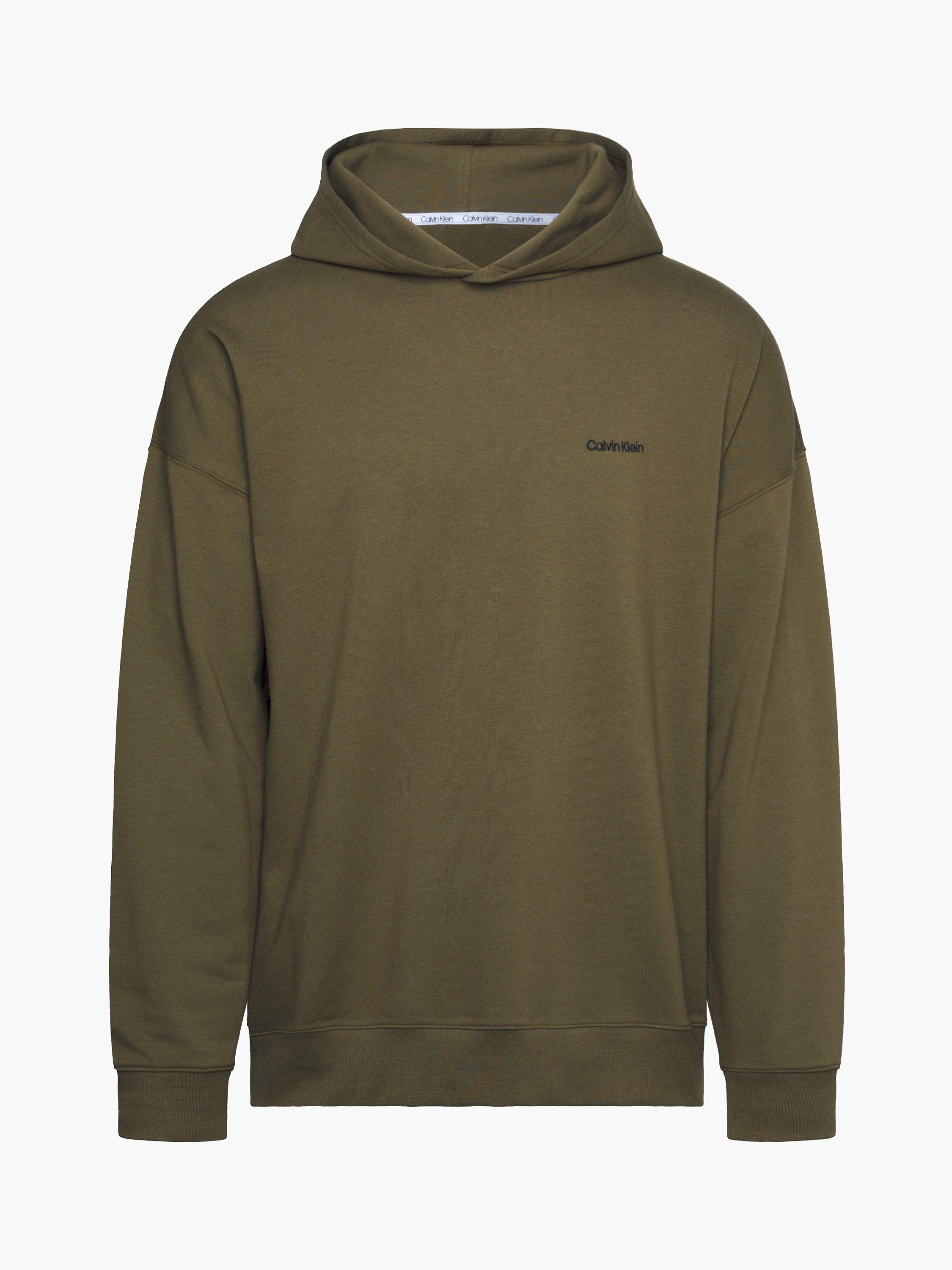 Calvin Klein Modern Cotton Loungewear Hoodie, Dark Olive