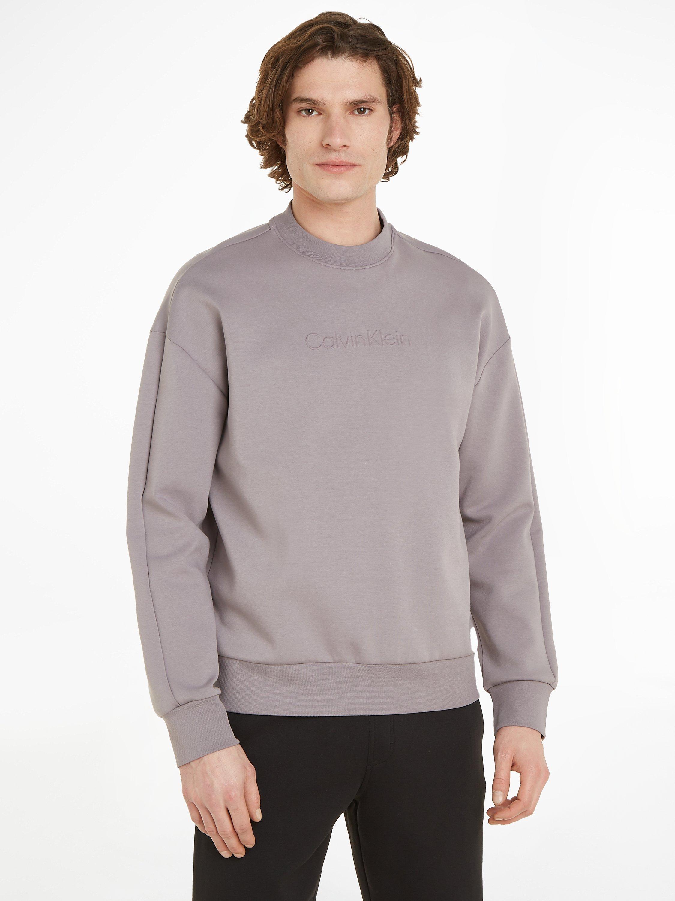 Calvin Klein Embossed Logo Comfort Jumper, Grey