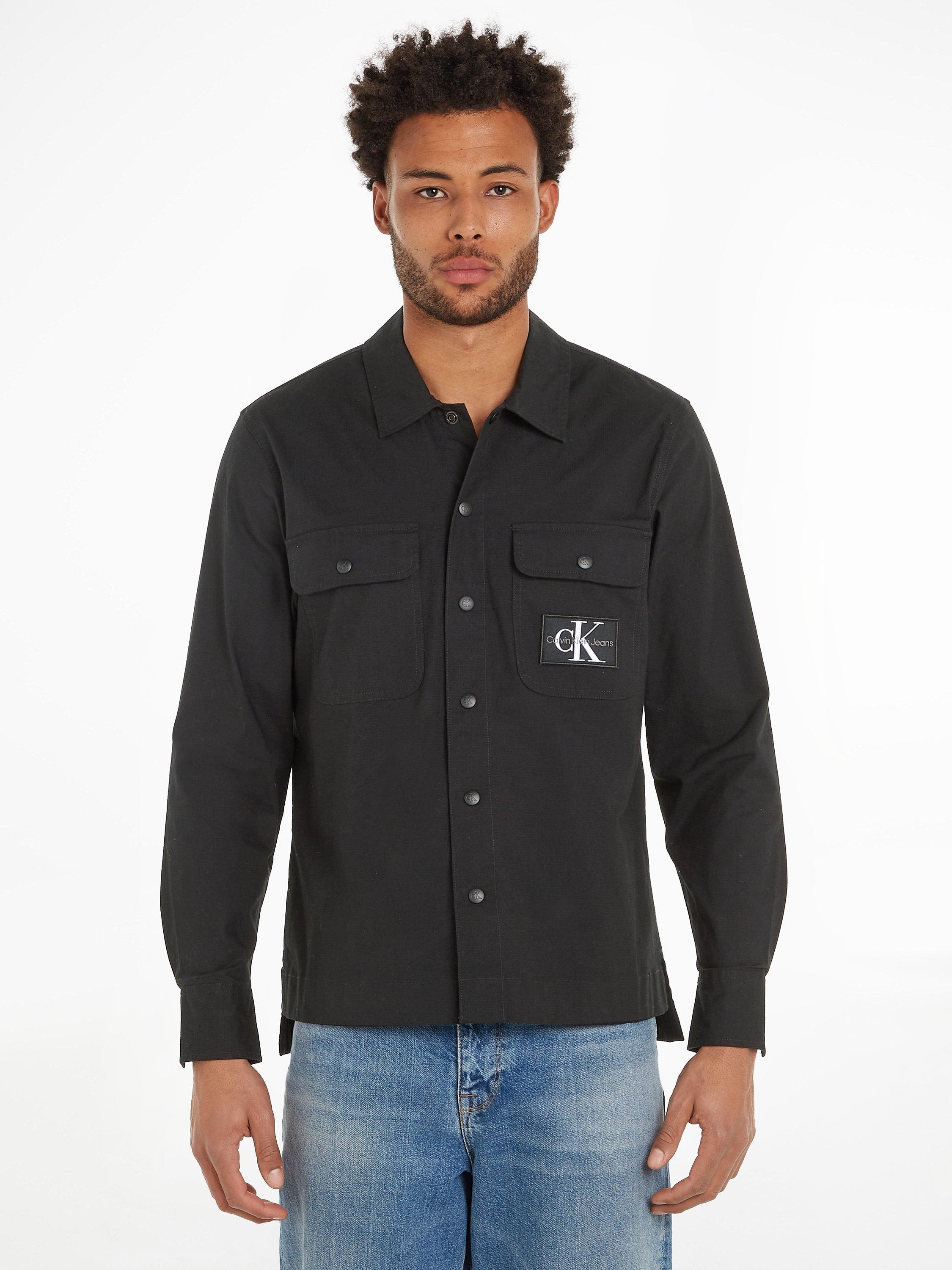 Calvin Klein Jeans Ripstop Overshirt, Black