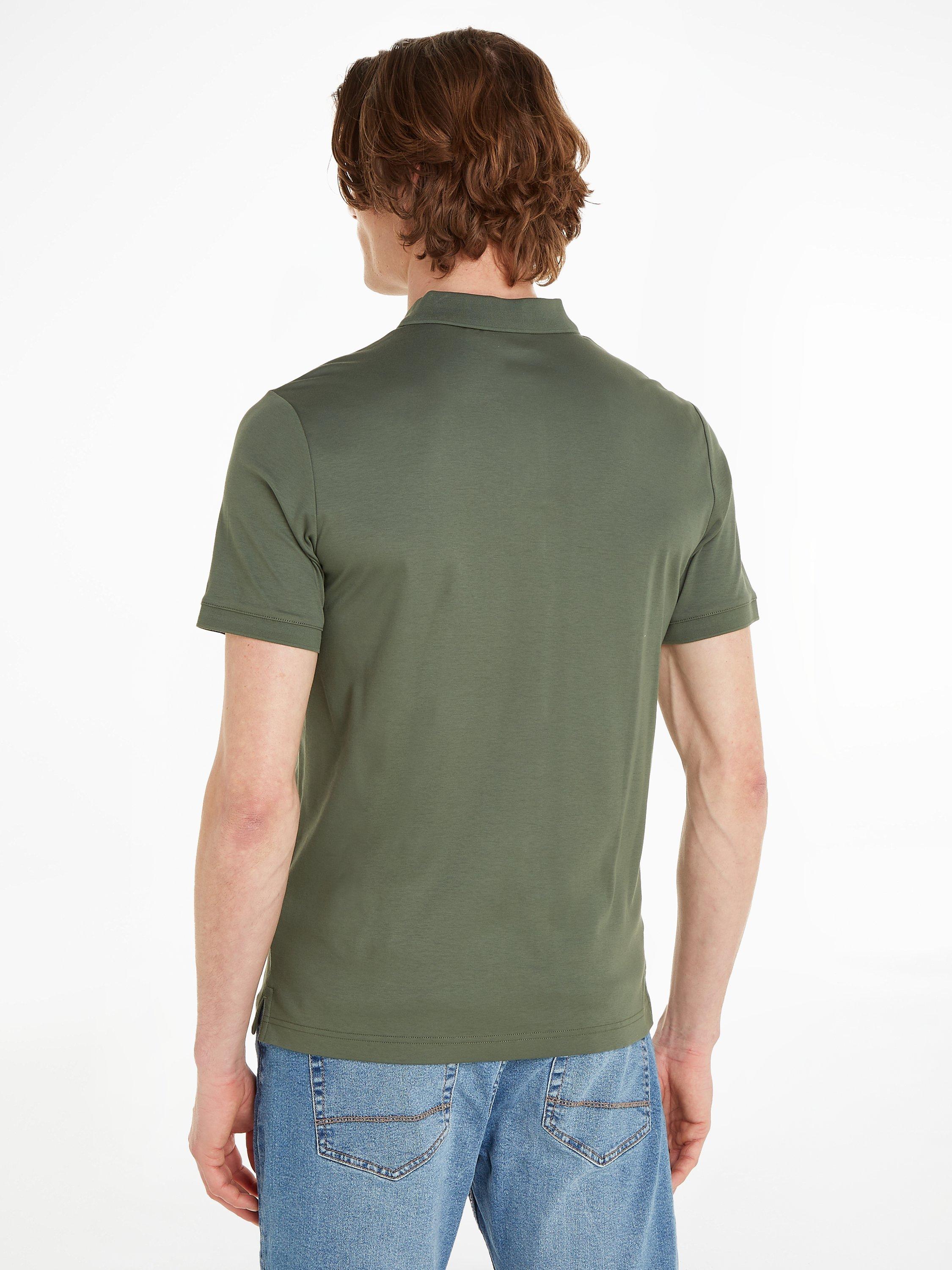 Product image 2 of 6, which shows Calvin Klein Slim Fit Polo Shirt, Thyme, S