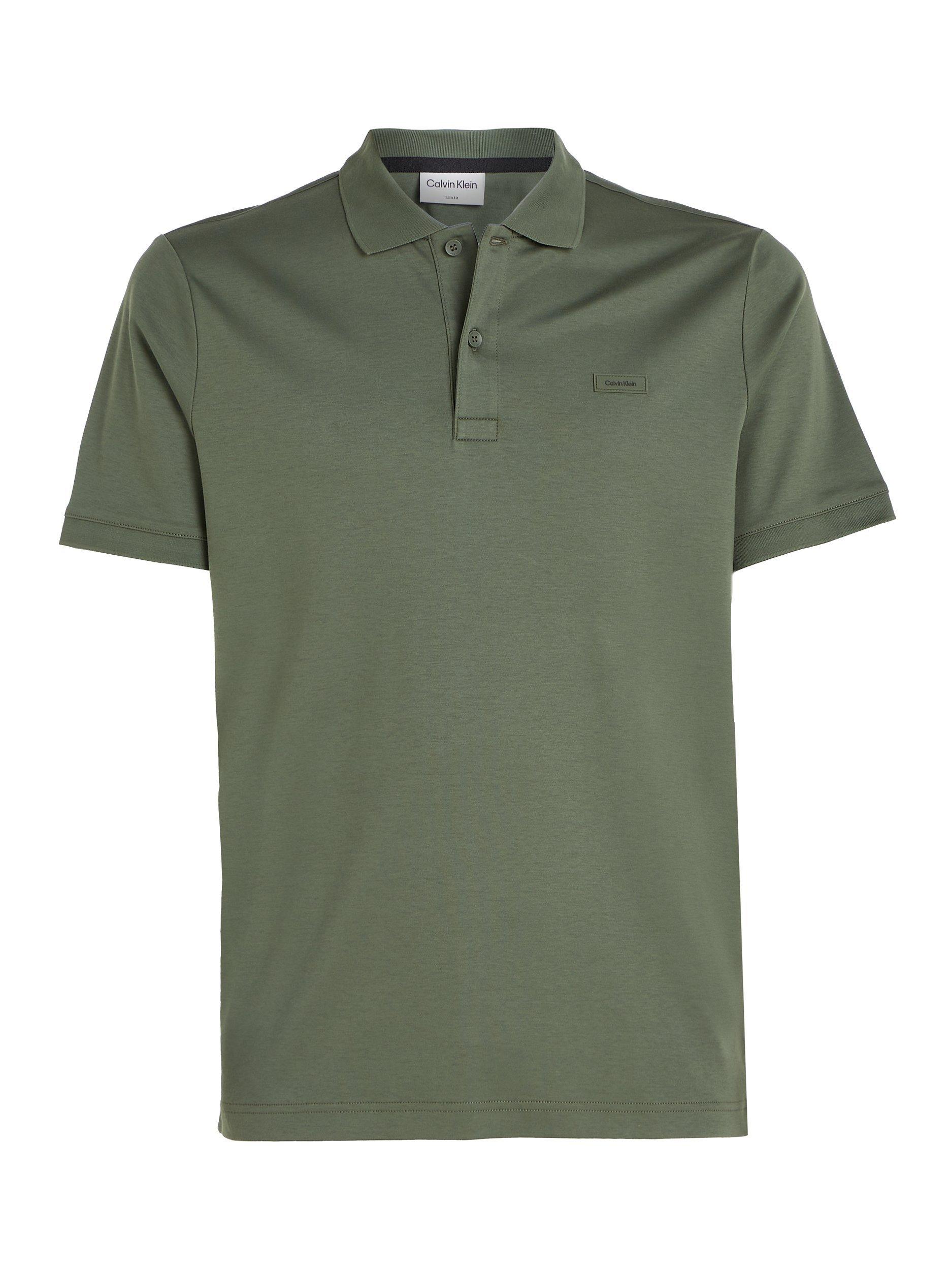 Product image 4 of 6, which shows Calvin Klein Slim Fit Polo Shirt, Thyme, S