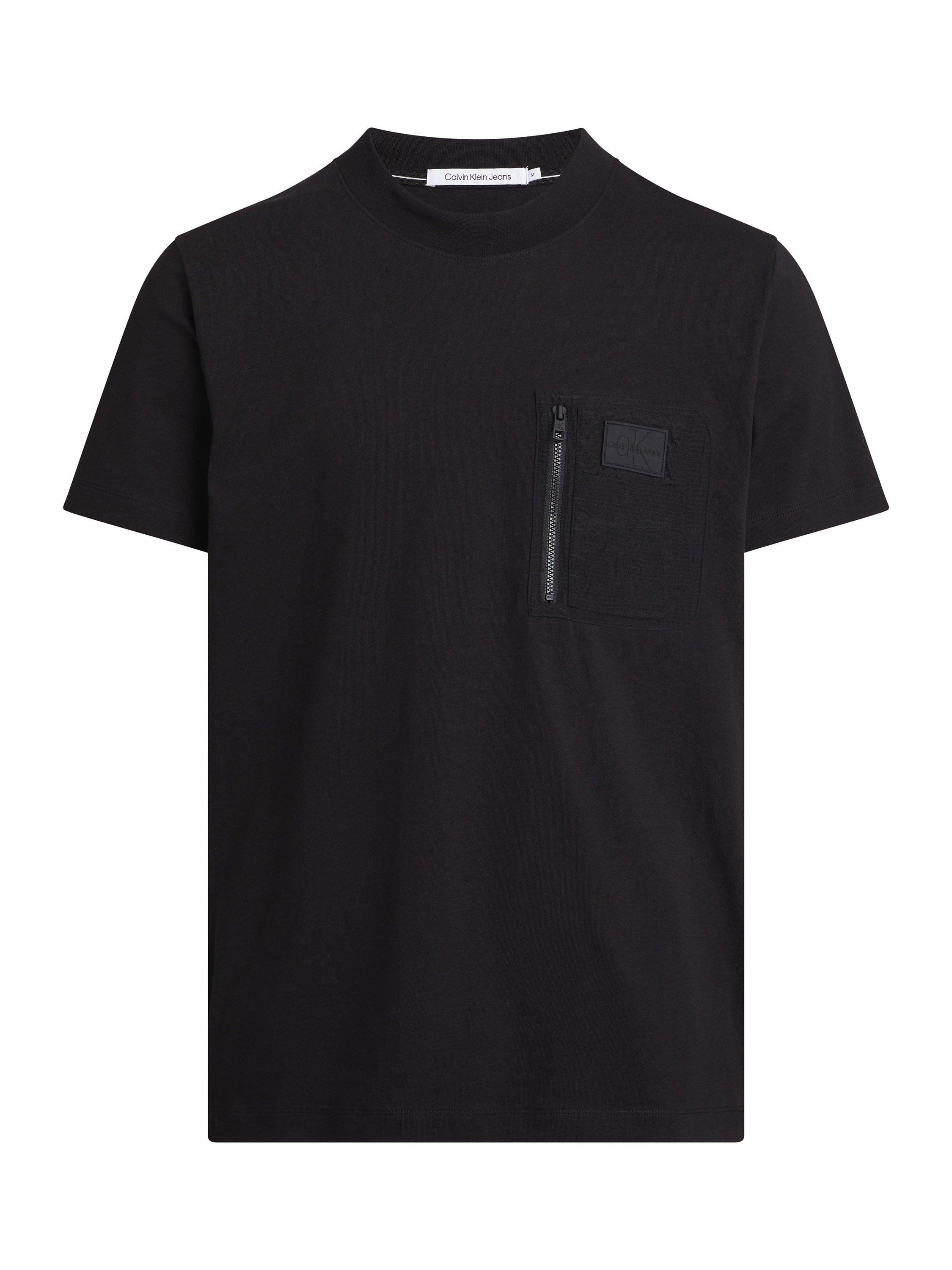 Calvin Klein Mixed Media T-Shirt, Black