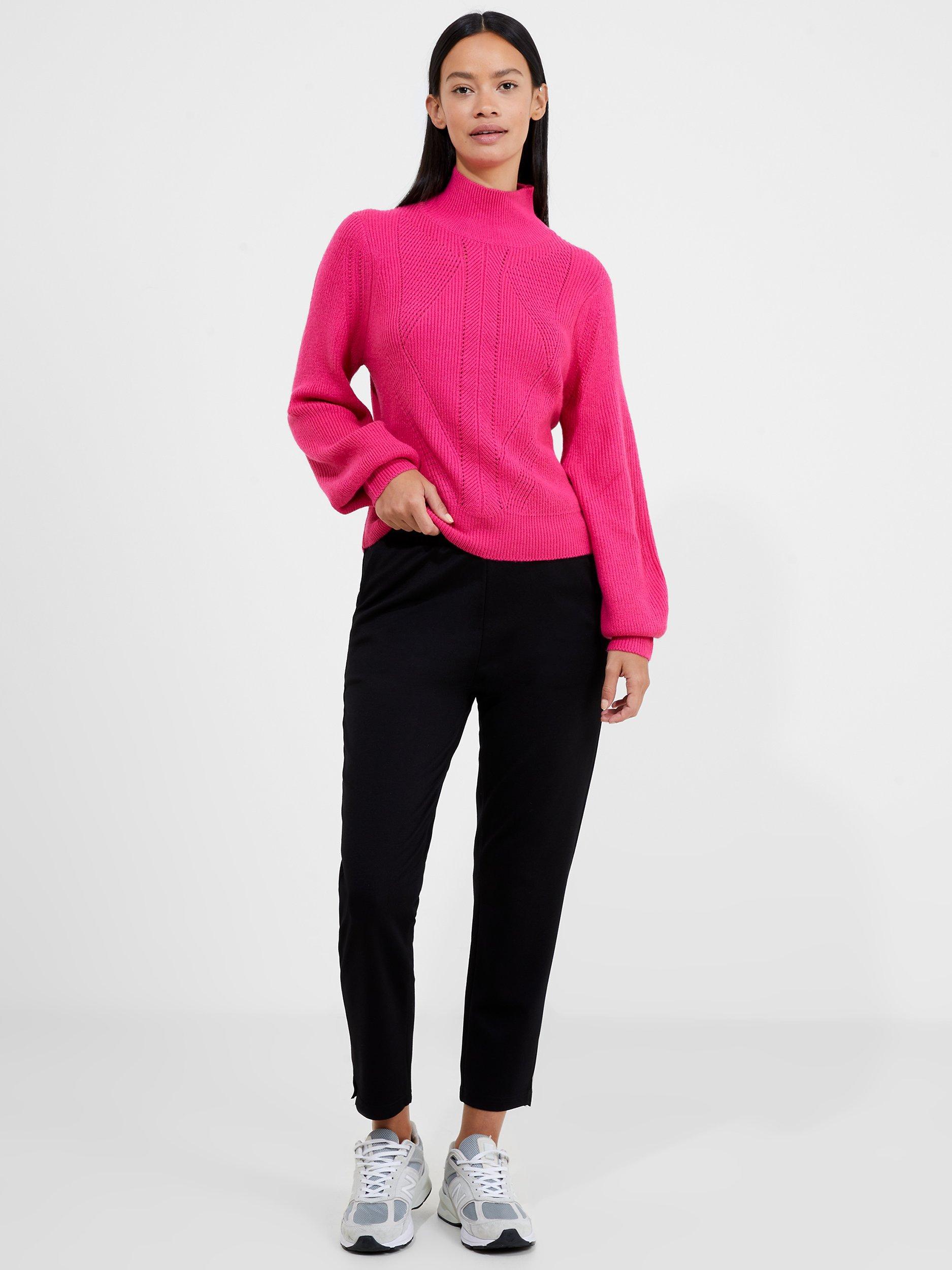 French Connection Babysoft Pointelle Jumper, Fuchsia