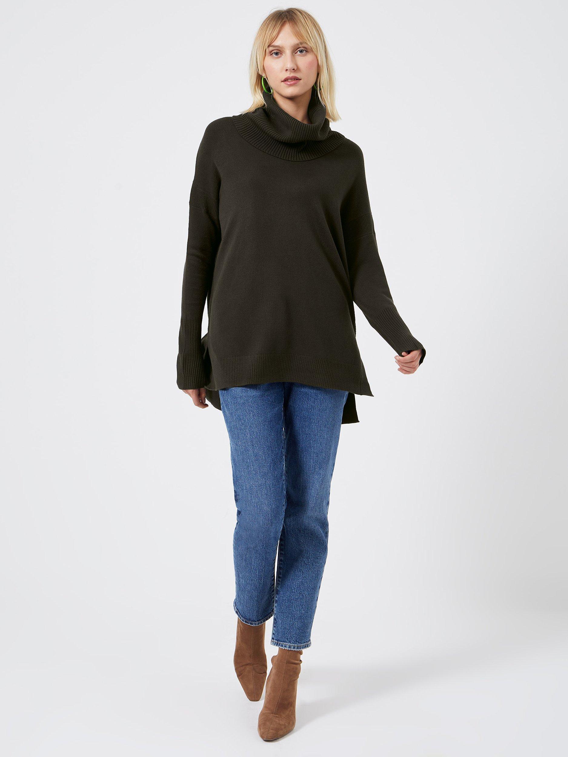 French Connection Babysoft Stem Hem Cowl Neck Jumper