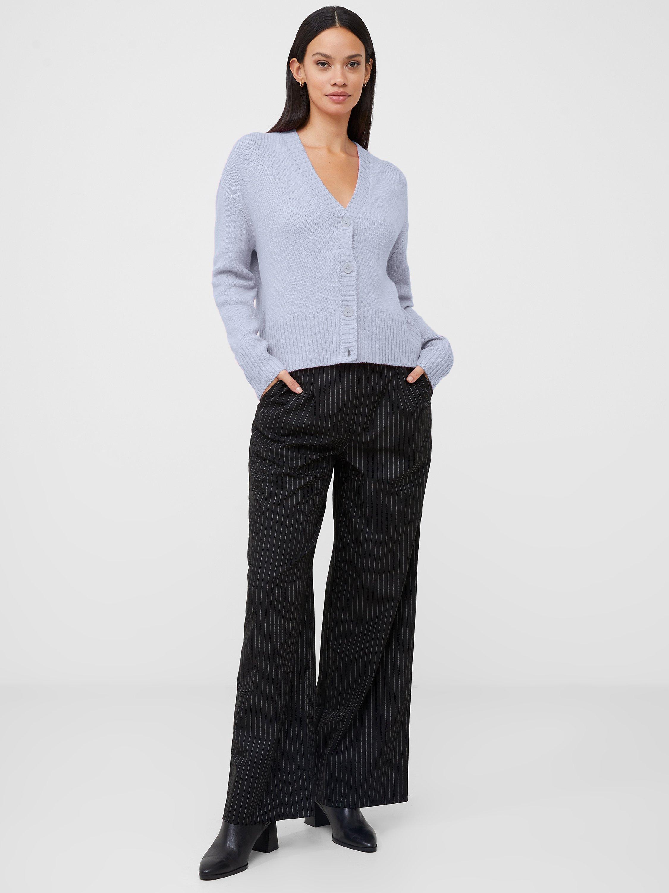 French Connection Babysoft Long Sleeve Cardigan, Cashmere Blue