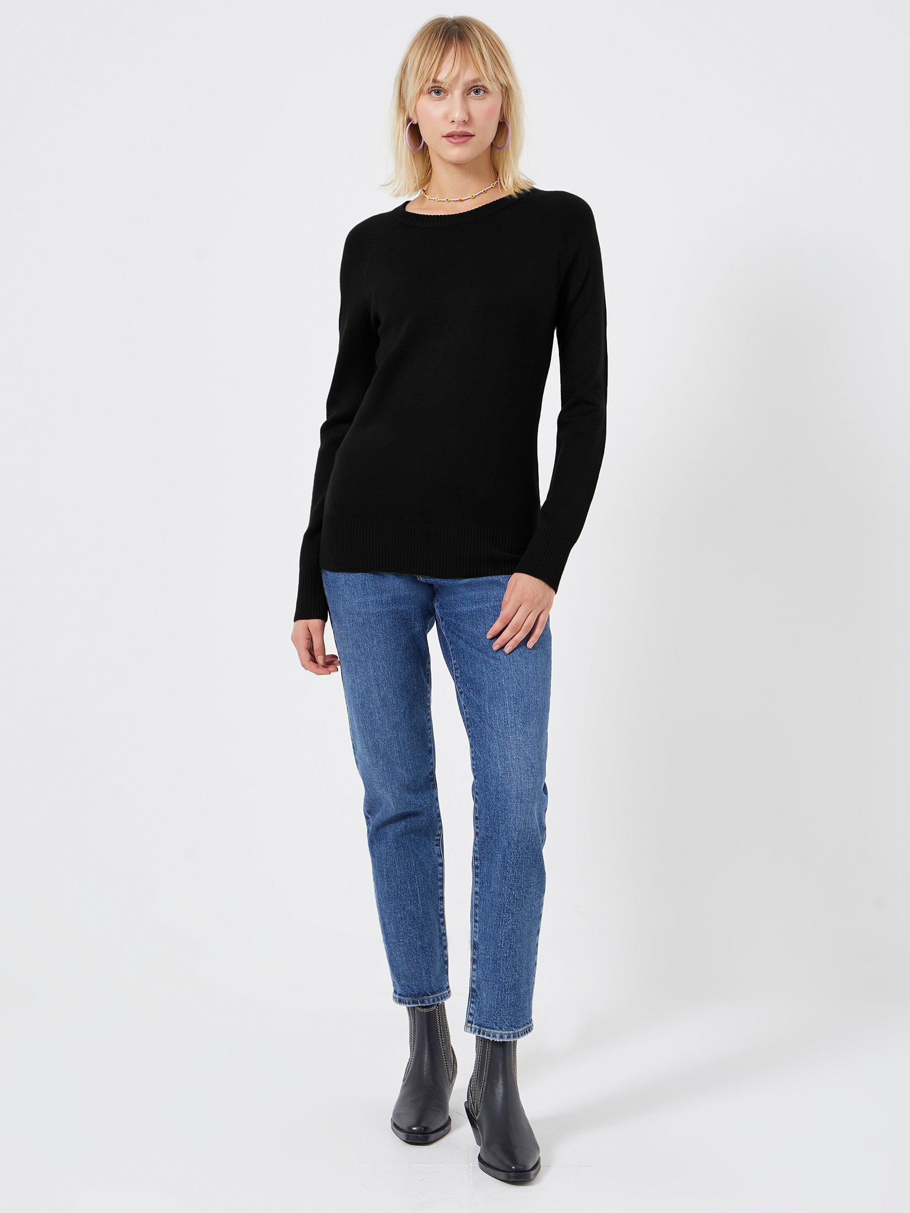 French Connection Babysoft Fine Knit Jumper, Black