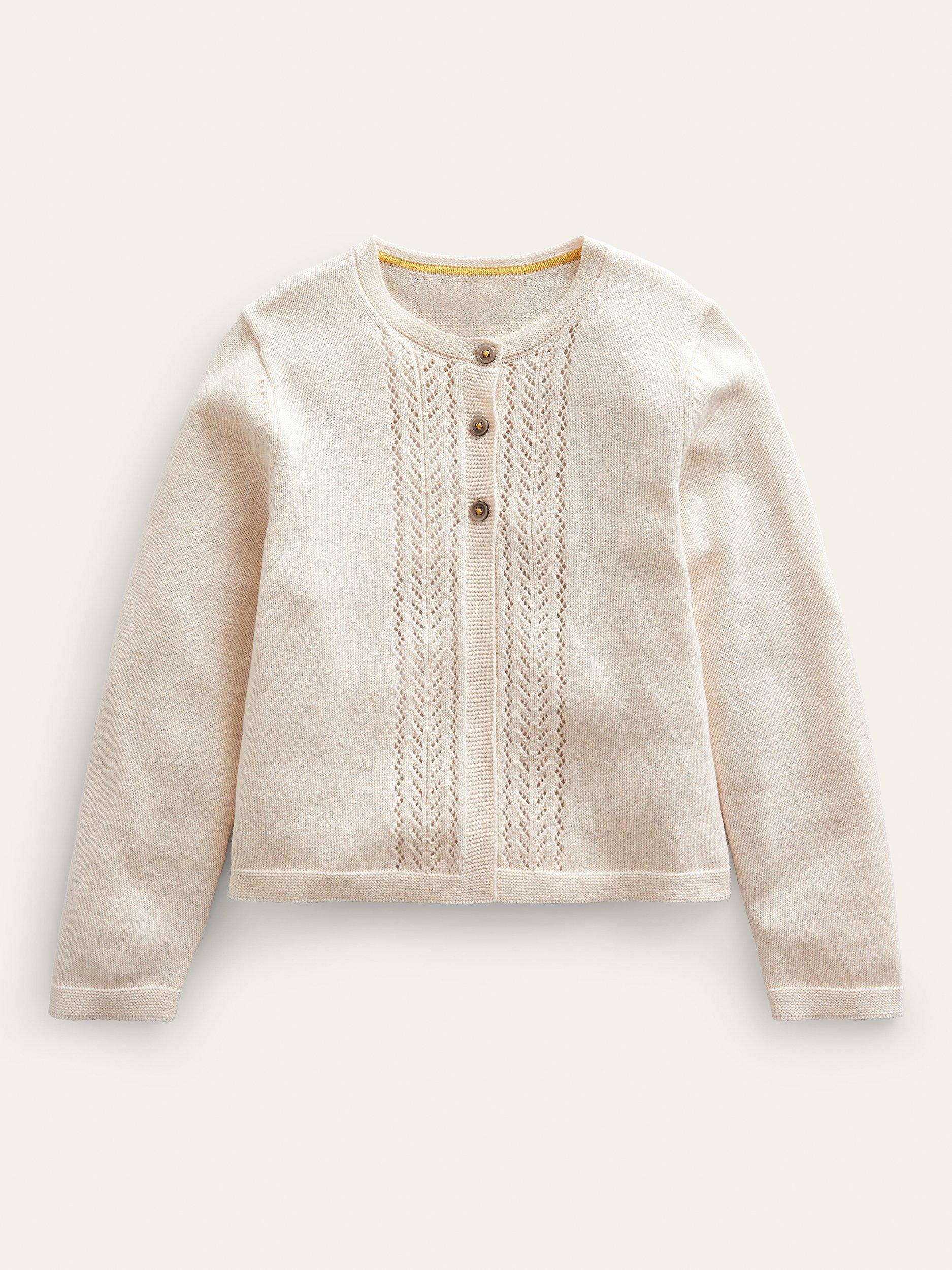 Mini Boden Kids Pointelle Cotton Cardigan