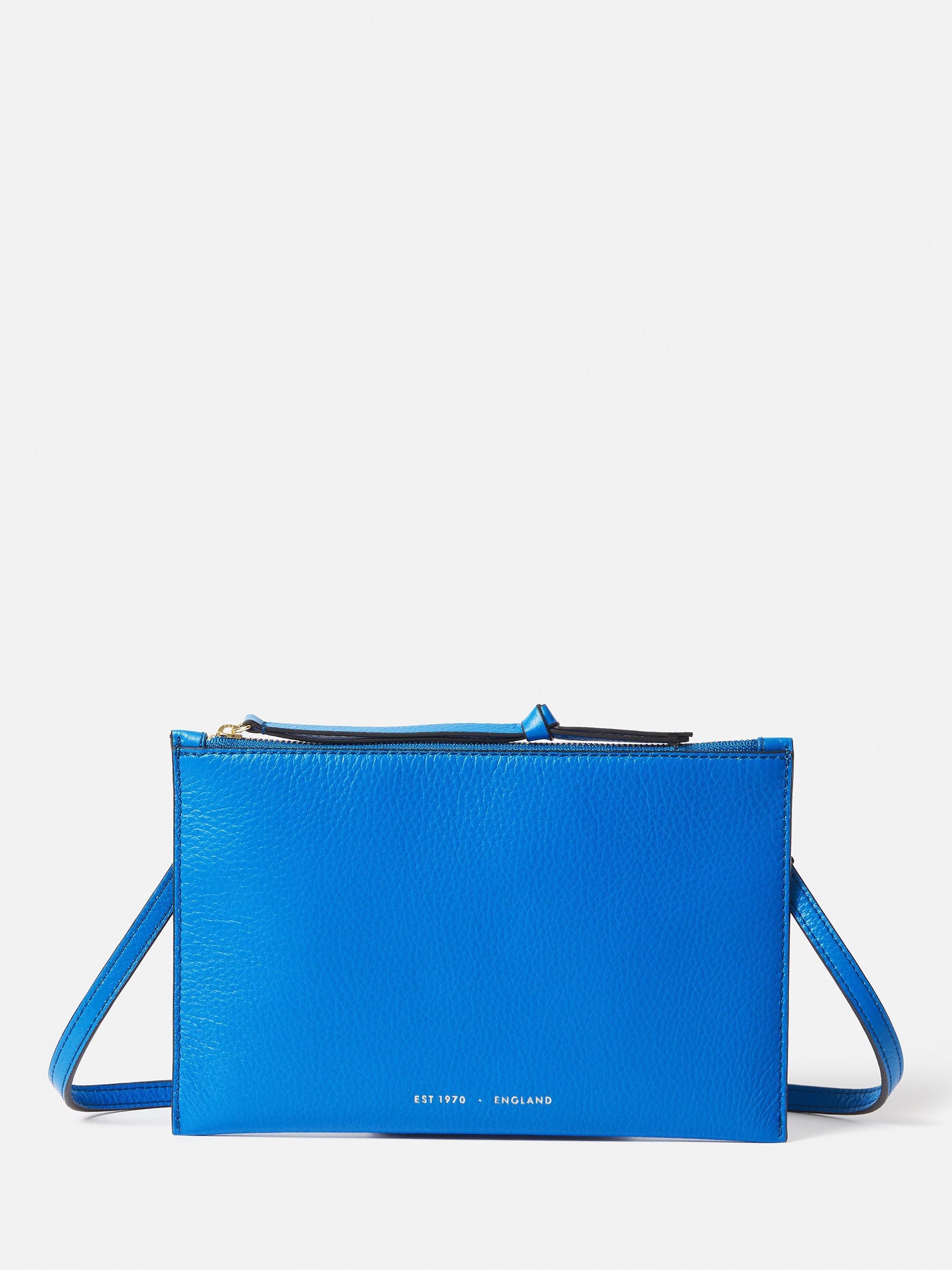 Jigsaw Ivy Pouch with Detachable Strap, Blue, One Size