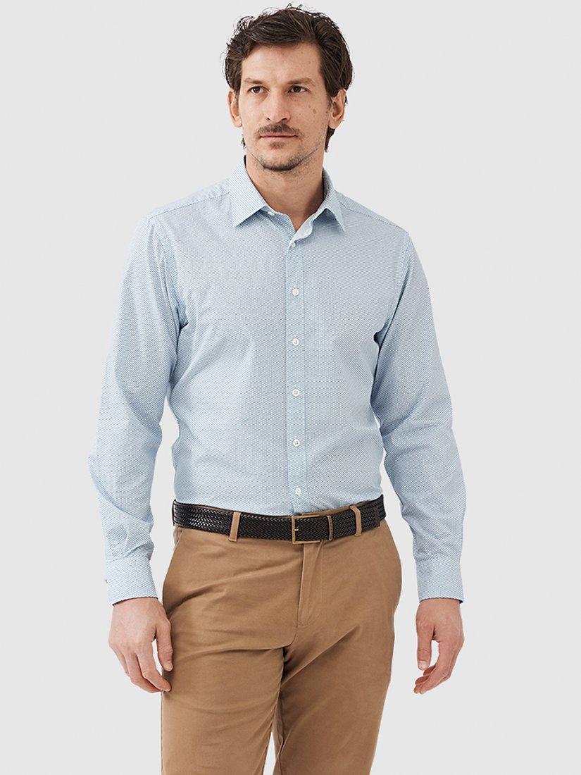 Rodd & Gunn Cape Archer Long Sleeve Regular Fit Shirt, Blue