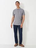 Crew Clothing Classic Pique Cotton Polo Shirt, Marl Grey