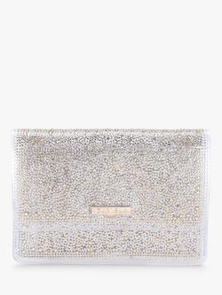 Carvela Lovebird Embellished Clutch Bag, Gold