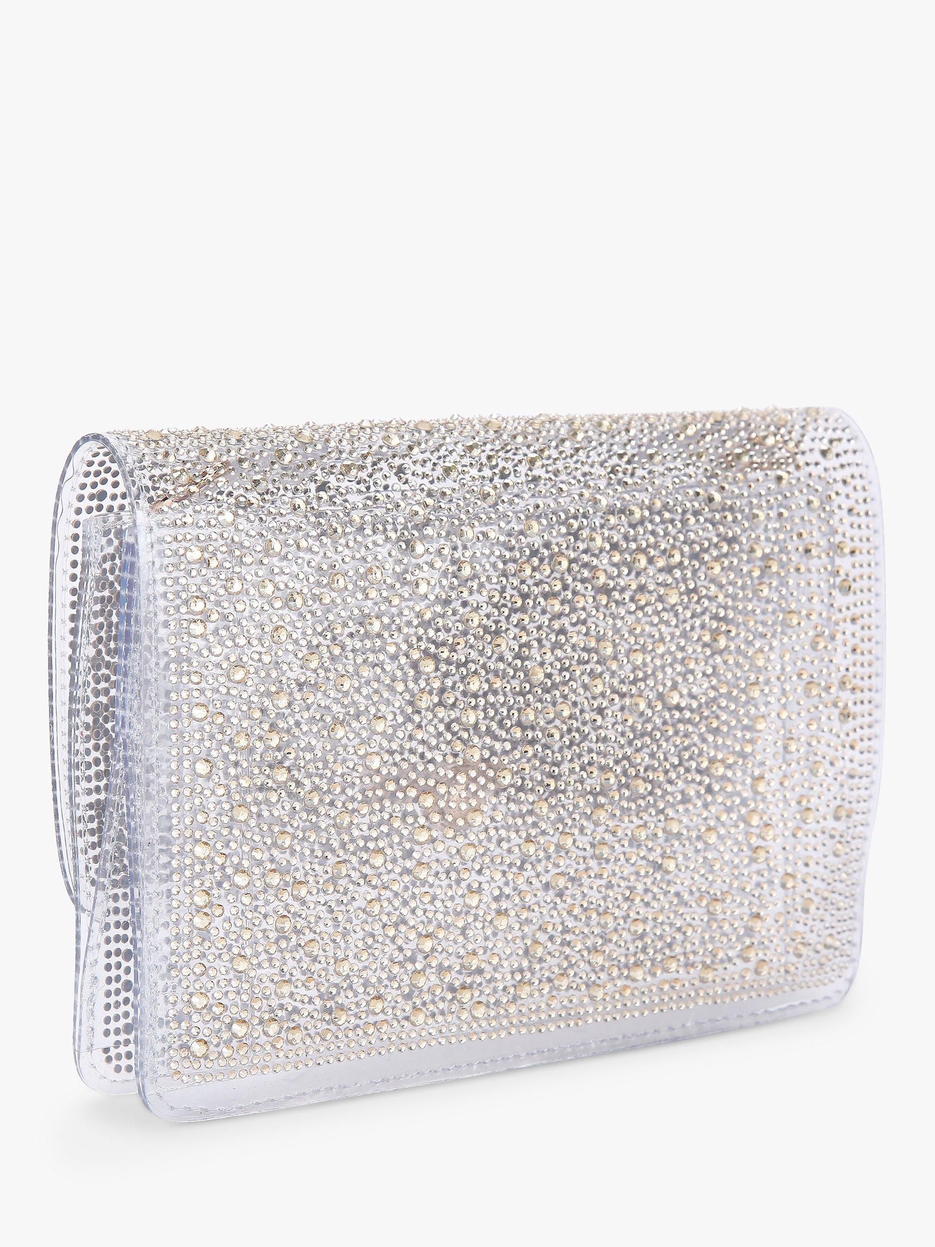 Product image 2 of 4, which shows Carvela Lovebird Embellished Clutch Bag, Gold, One Size