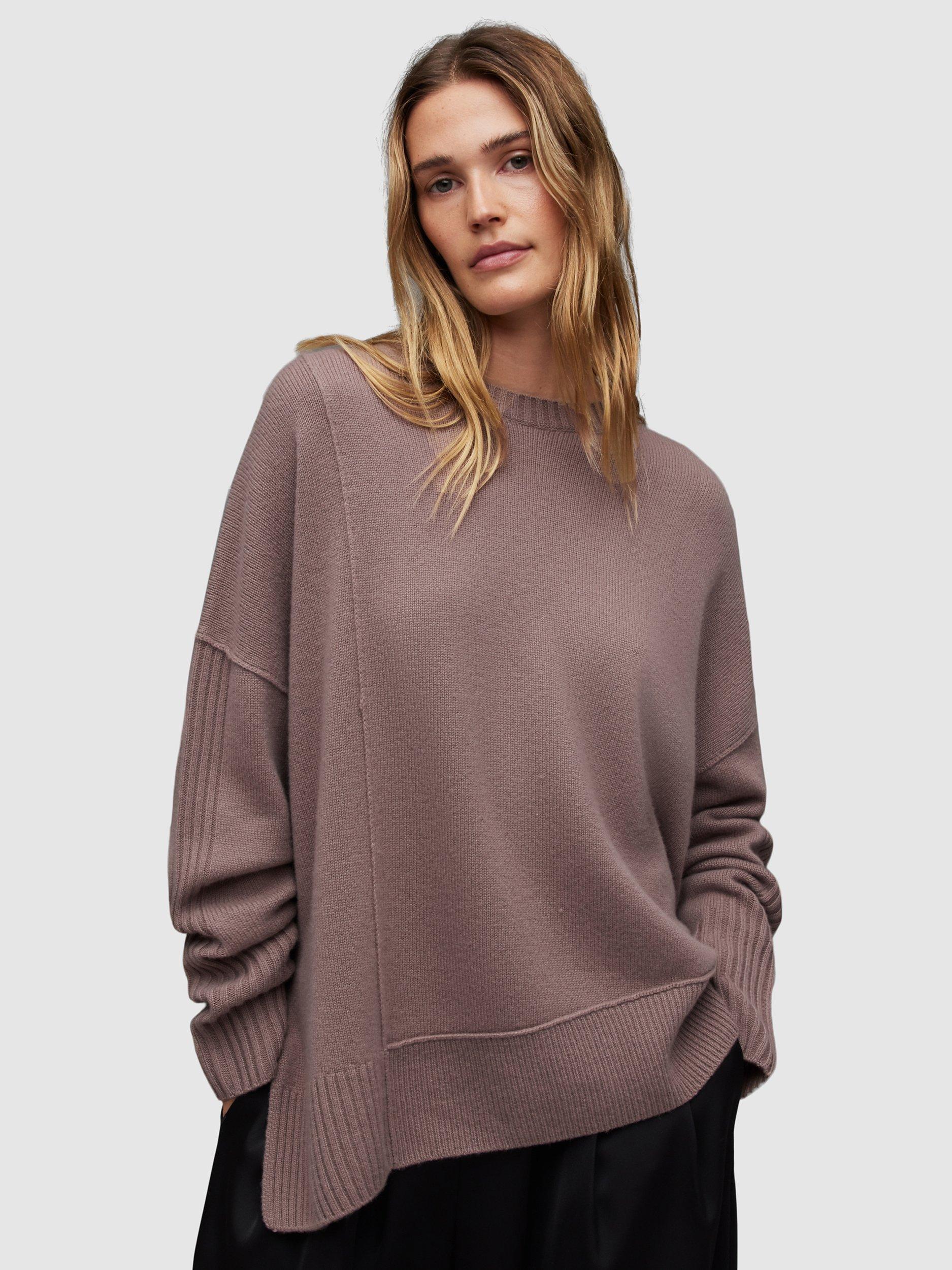 AllSaints Kiki Cashmere Jumper, Mink Pink