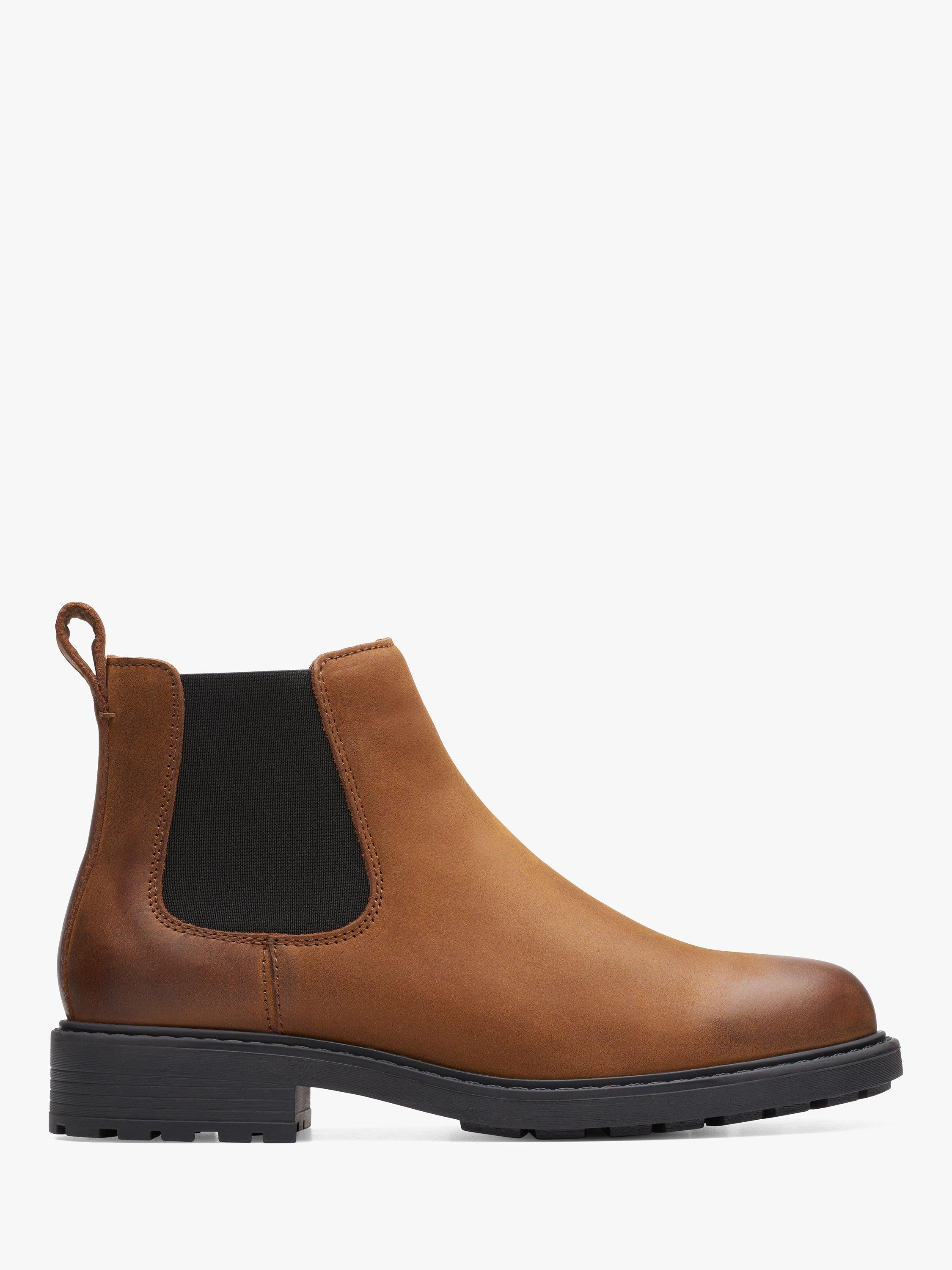 Clarks Orinoco 2 Lane Leather Chelsea Boots, Brown Snuff