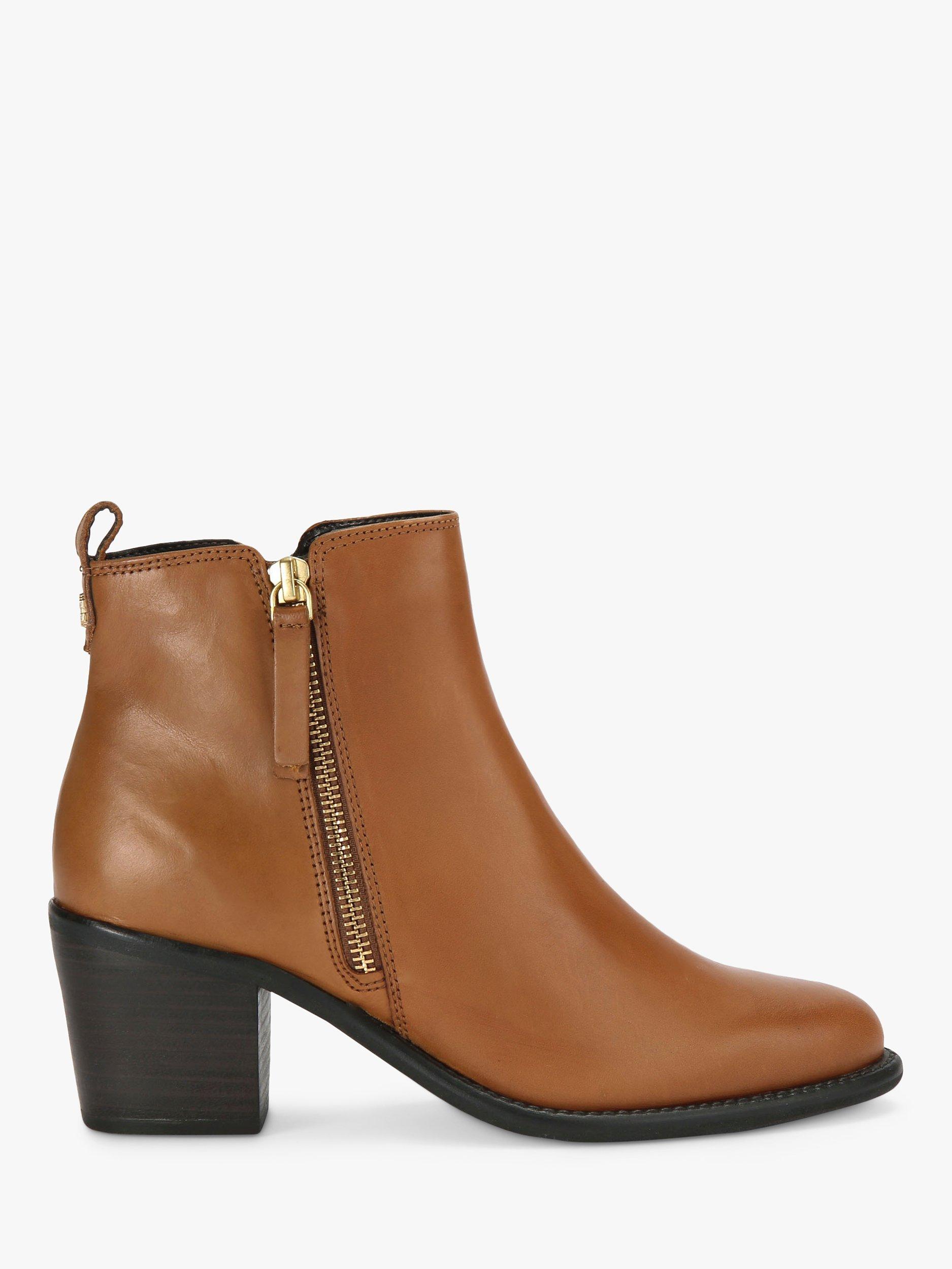 Carvela Secil Leather Ankle Boots Tan