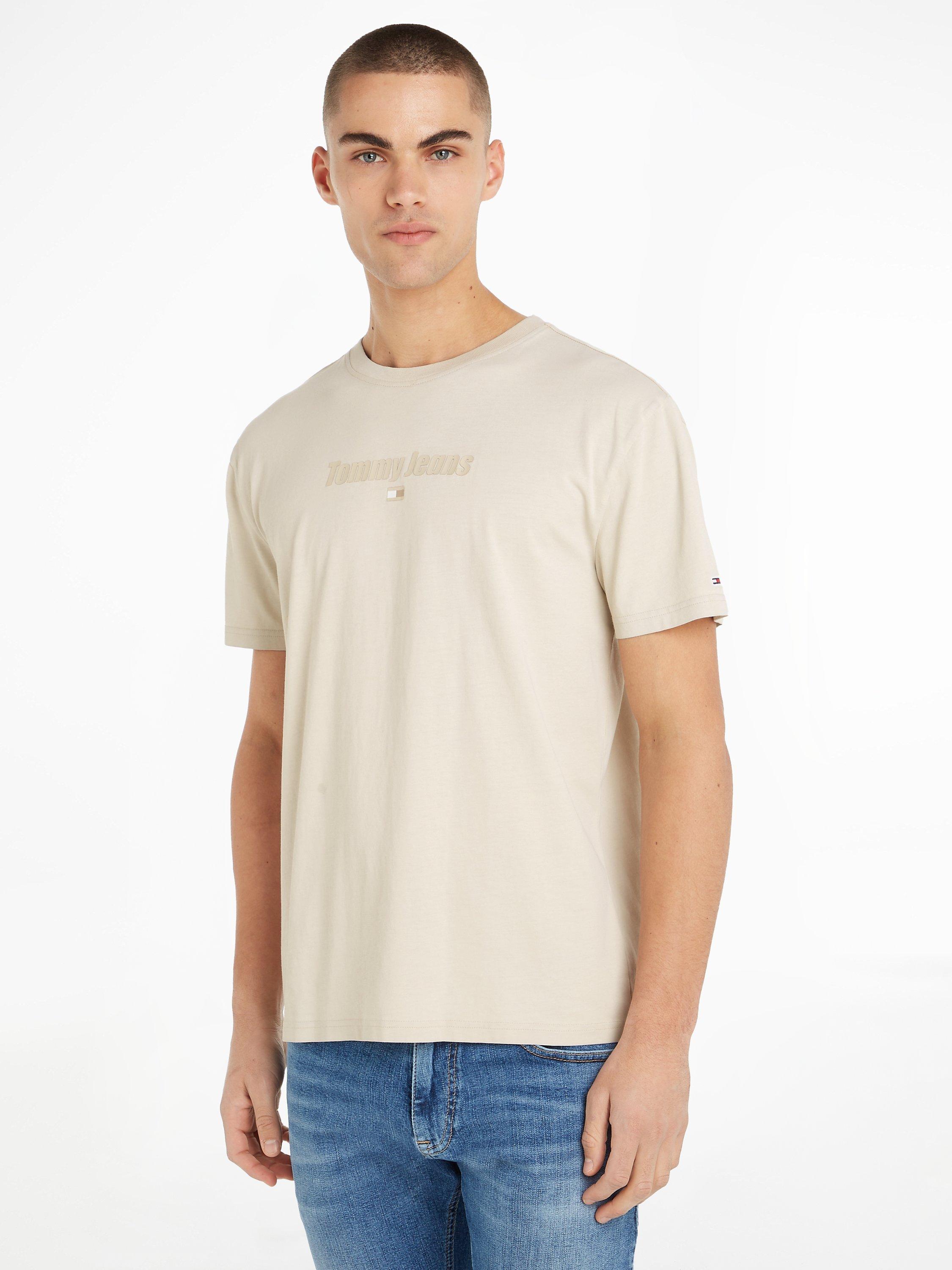 Tommy Jeans Tonal Linear Logo T-Shirt, Newsprint