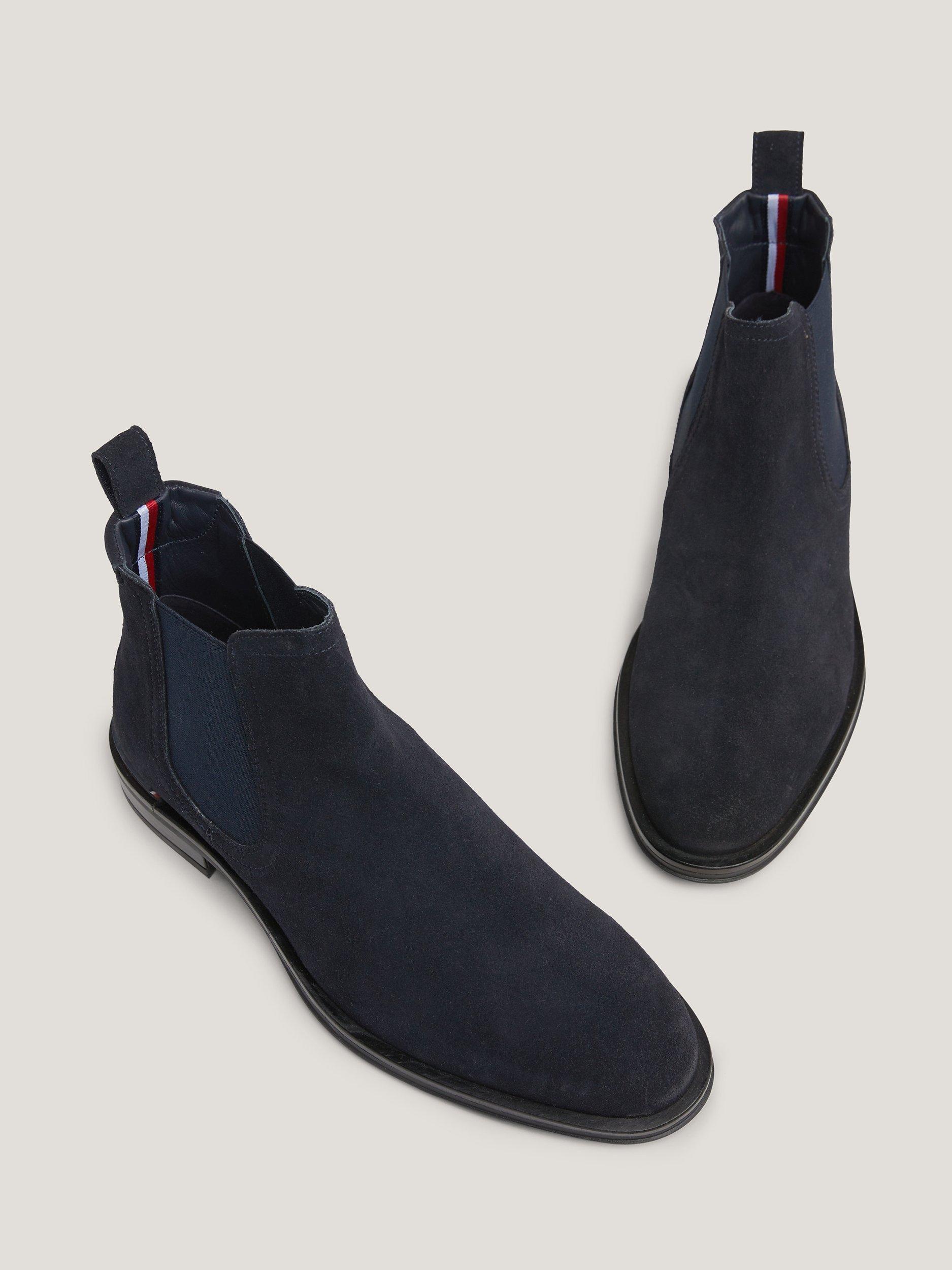 Product image 4 of 4, which shows Tommy Hilfiger Suede Chelsea Boots, Navy, EU43