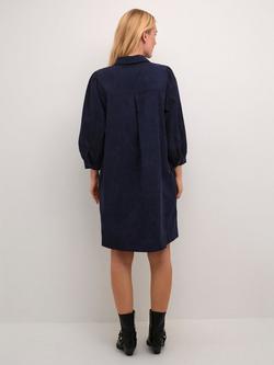 KAFFE Eve Corduroy Dress - view 2, Midnight Marine