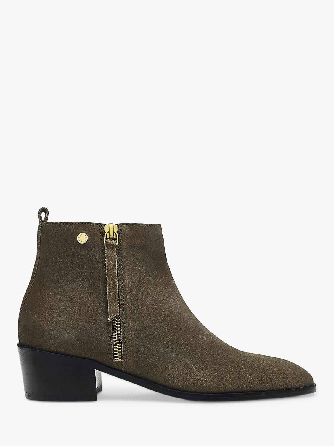 Radley Sloane Gardens Suede Ankle Boots, Khaki