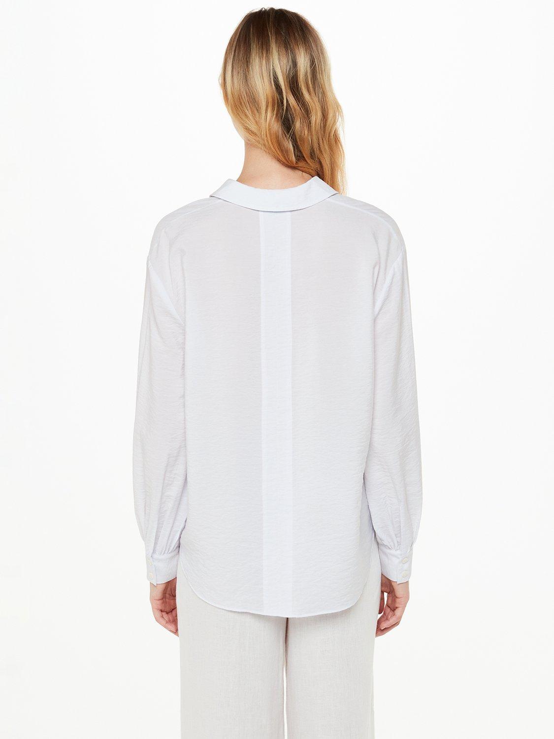 Whistles Nicky Relaxed Shirt, Ivory, 8