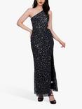 Lace & Beads Naeve Sequin One Shoulder Maxi Dress