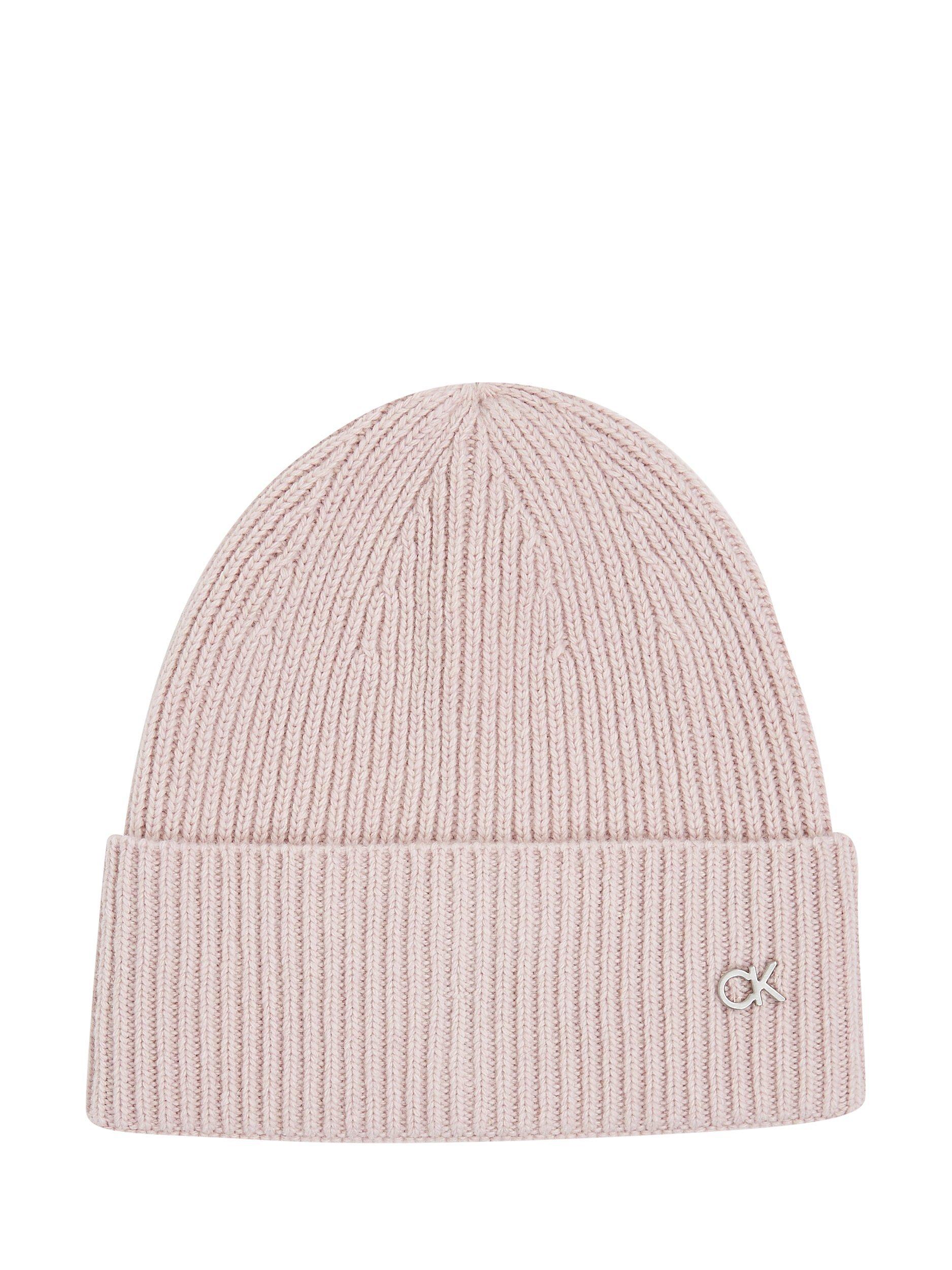 Calvin Klein Re-Lock Beanie Hat, Pale Mauve