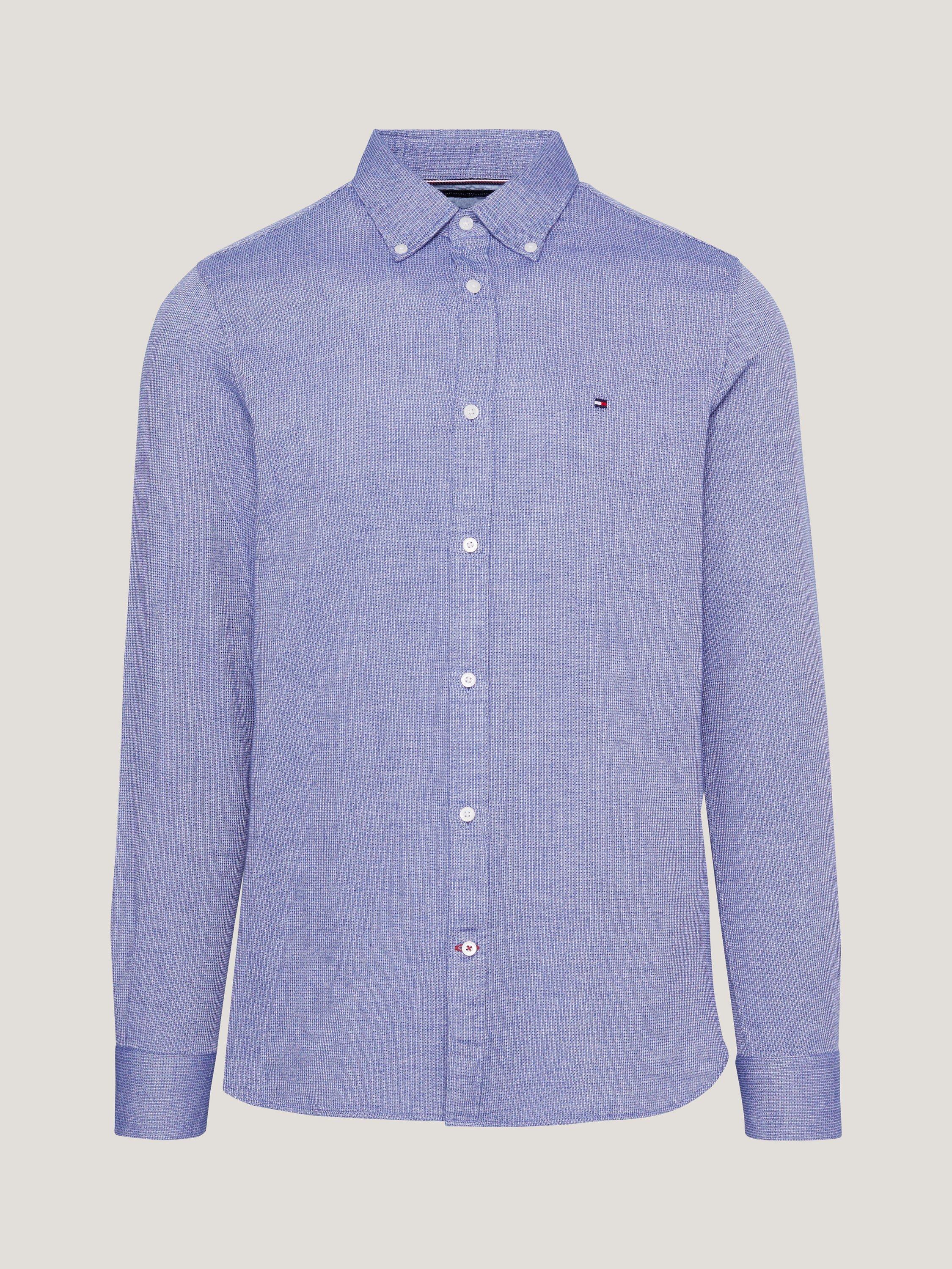 Tommy Hilfiger Dobby Slim Fit Shirt, Dark Navy