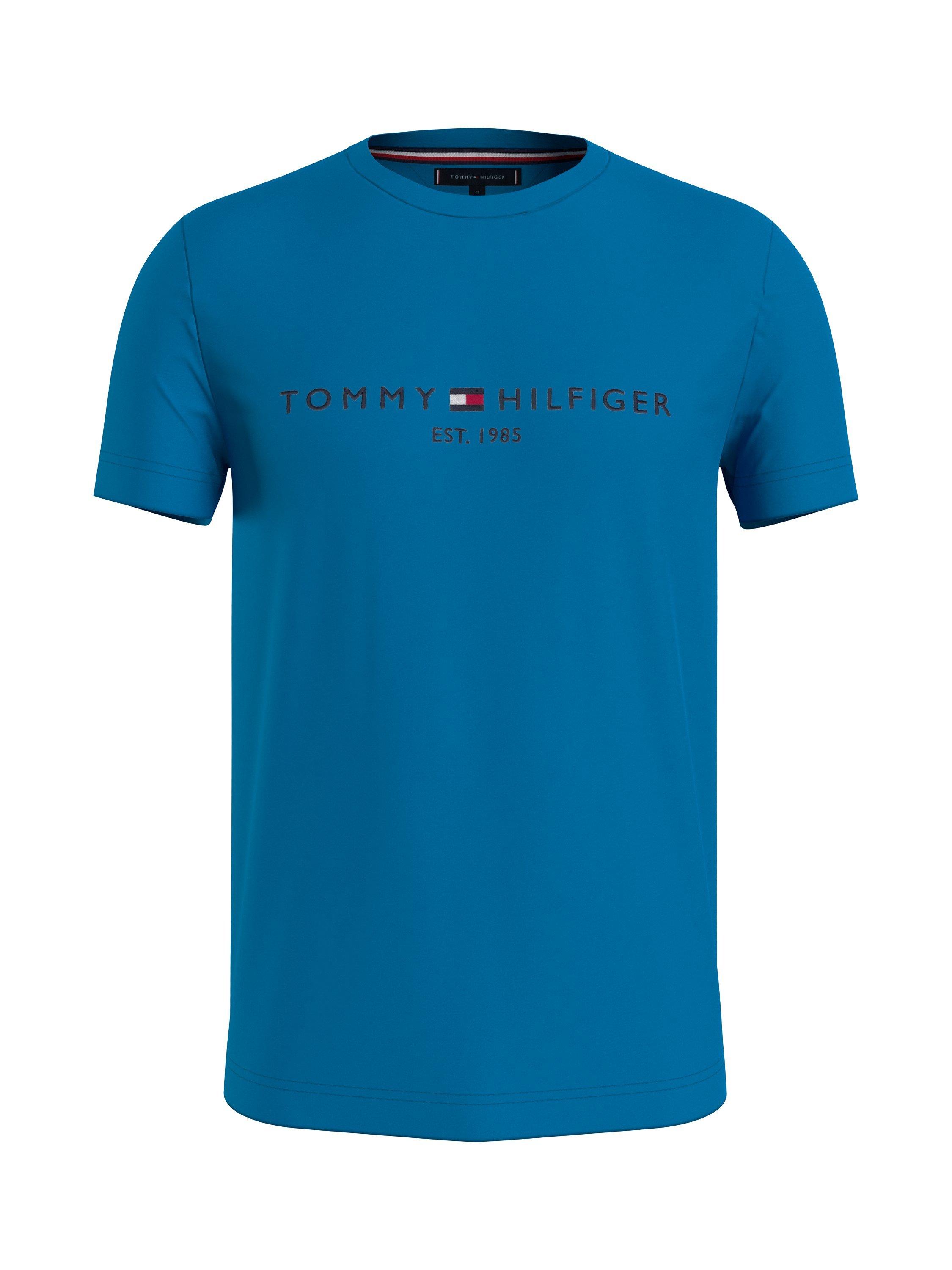 Tommy Hilfiger Tommy Logo T-Shirt, Cerulean Aqua