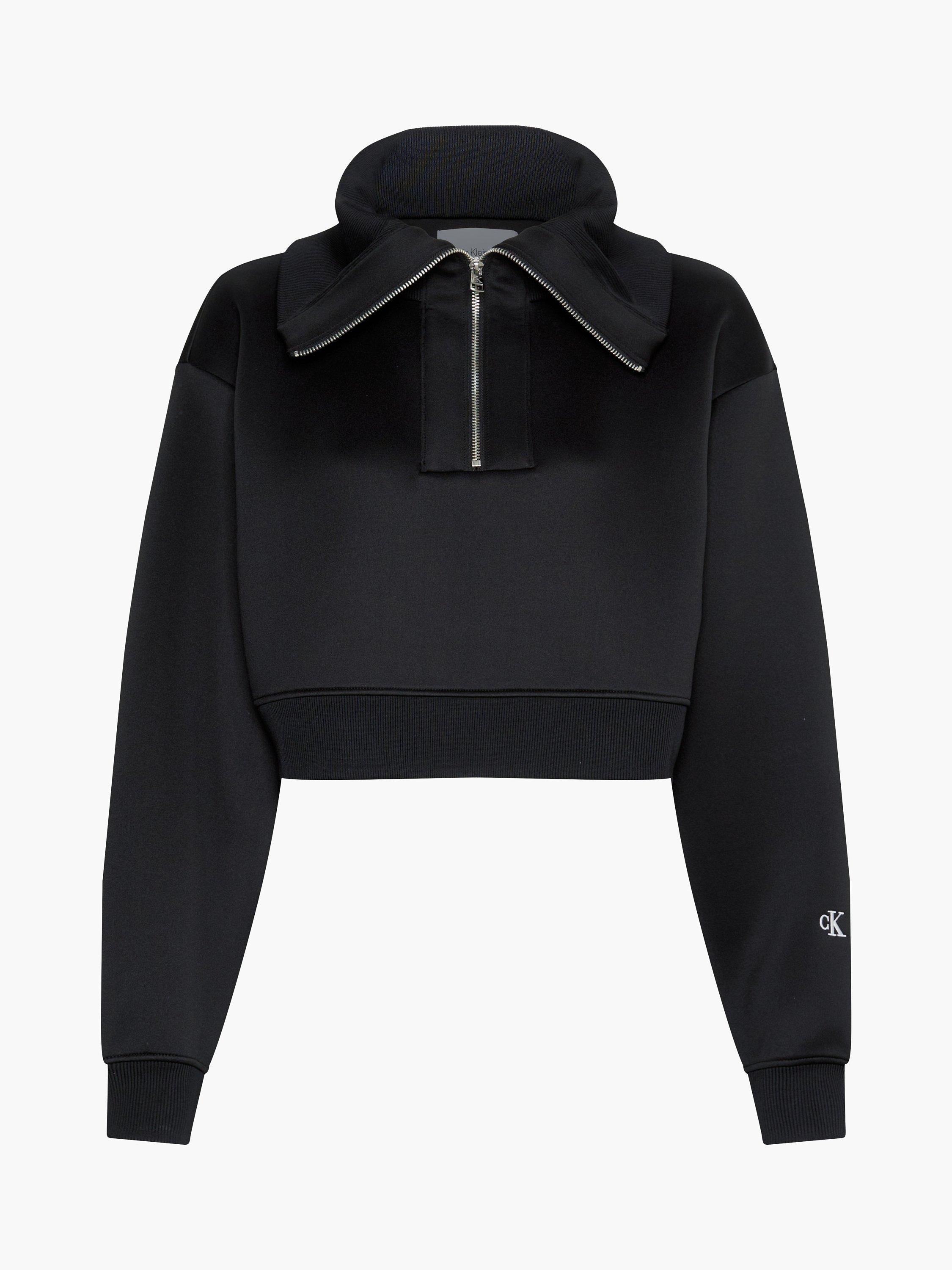 Calvin Klein Jeans Spacer Half Zip Jumper, Ck Black