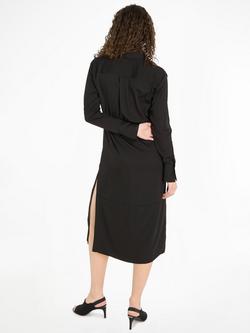 Calvin Klein Recycled Shirt Dress, Ck Black - view 2, Ck Black