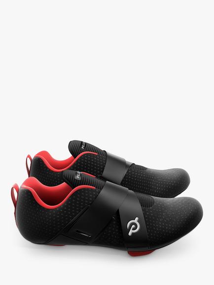 Peloton Altos Cycling Shoes, Black, Red