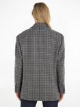 Tommy Hilfiger Relaxed Wool Blend Check Blazer, Blue/Grey