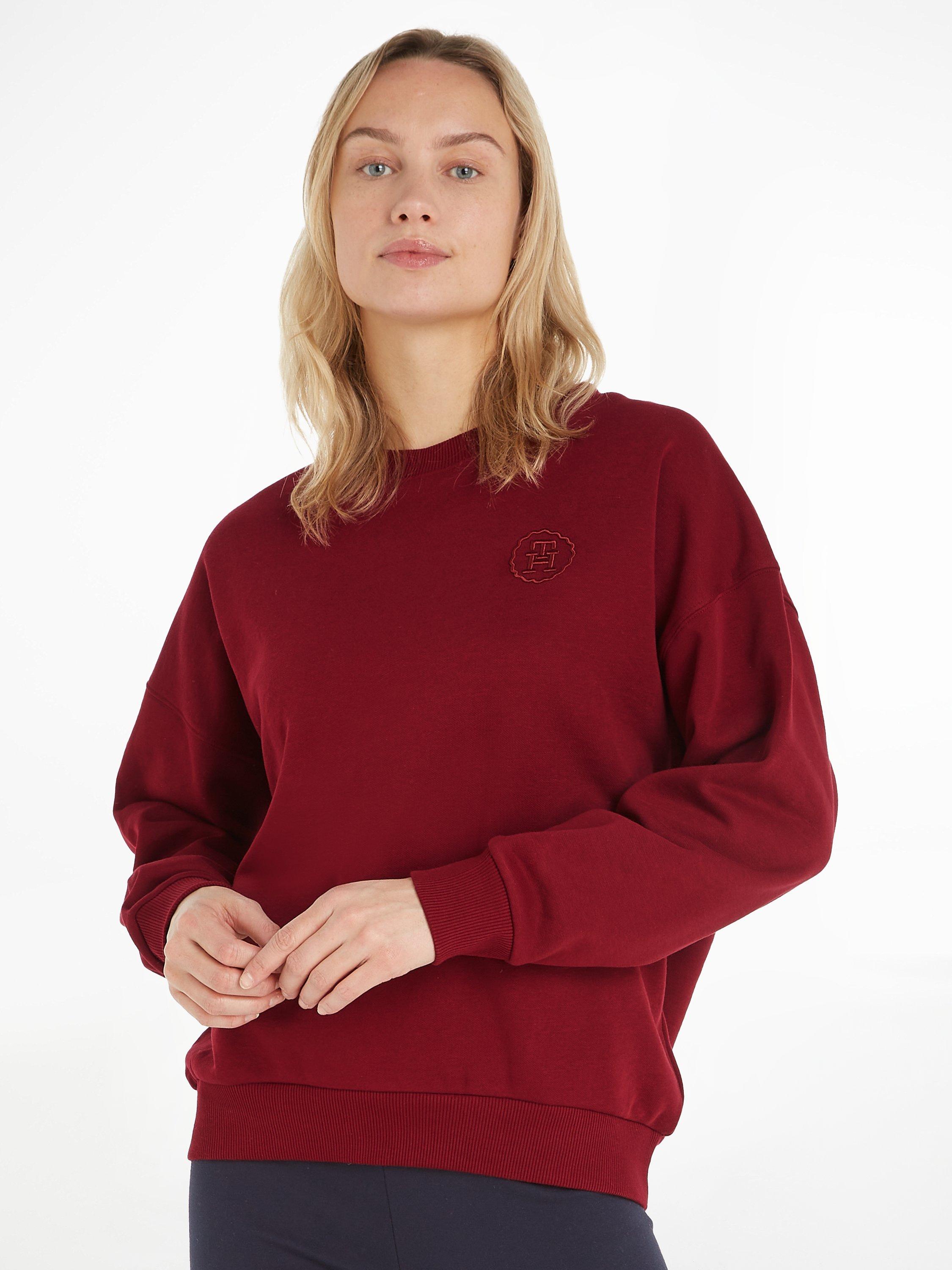 Tommy Hilfiger Embossed Logo Sweatshirt, Rouge