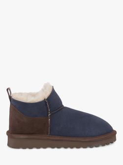 Celtic & Co. Celt Super Shortie Sheepskin Boots, Blue Iris