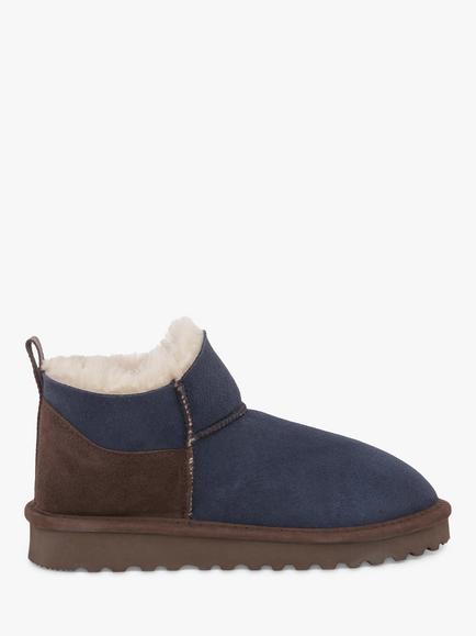 Celtic & Co. Celt Super Shortie Sheepskin Boots, Blue Iris