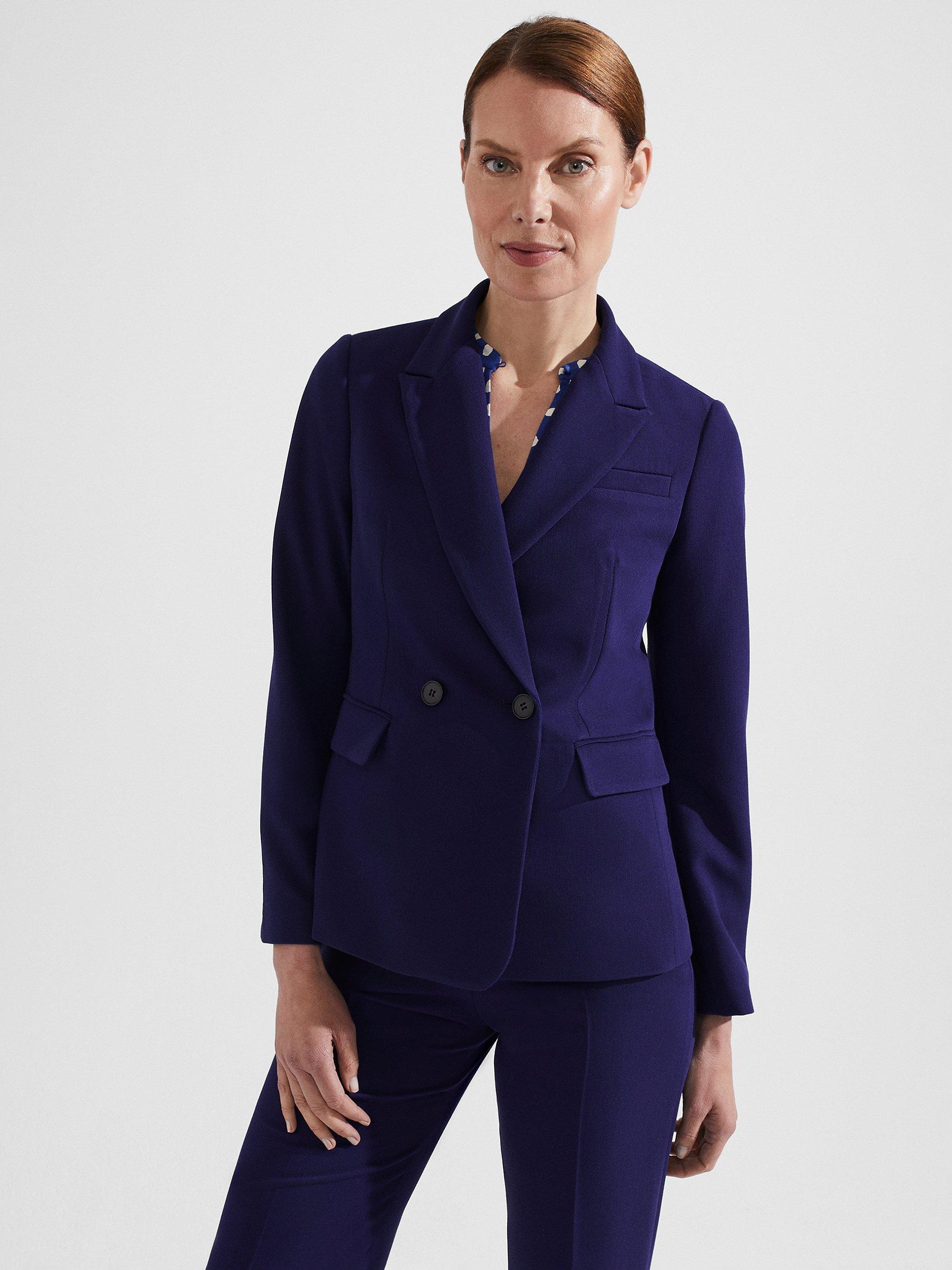 Hobbs Petite Romy Blazer, Rich Navy Blue