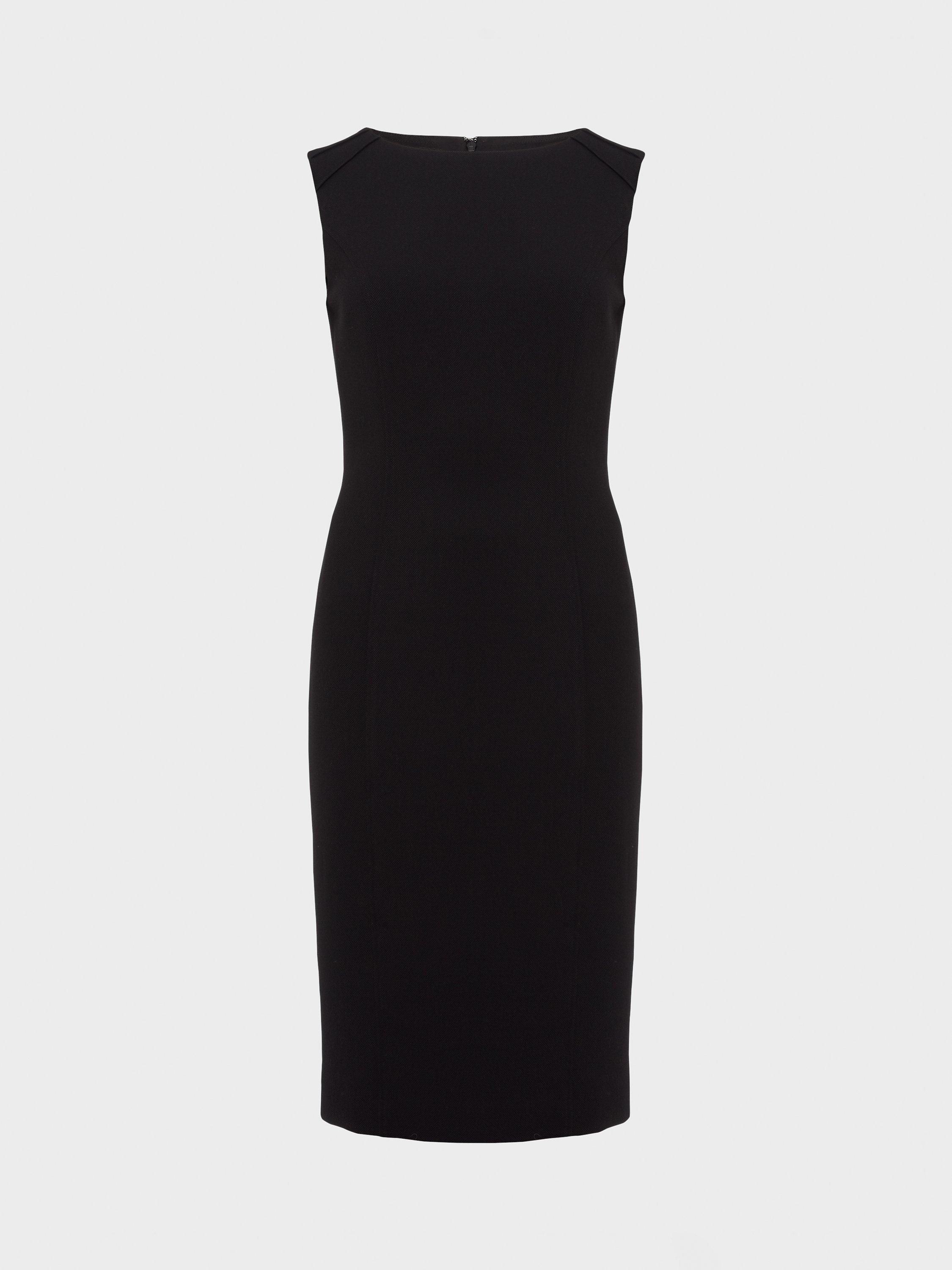 Hobbs Petite Charley Pencil Dress, Black, 10