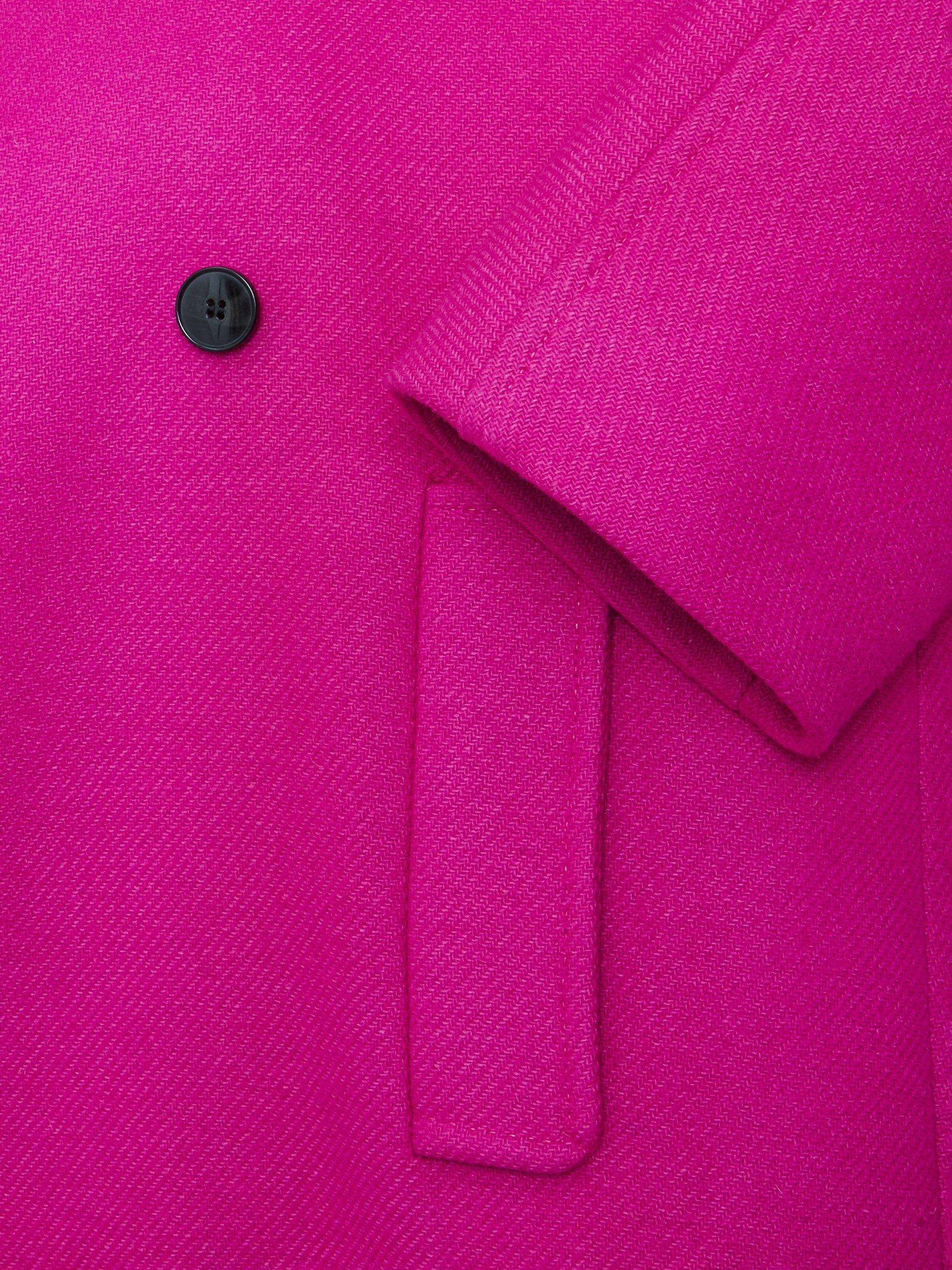 Pink wool car coat best sale