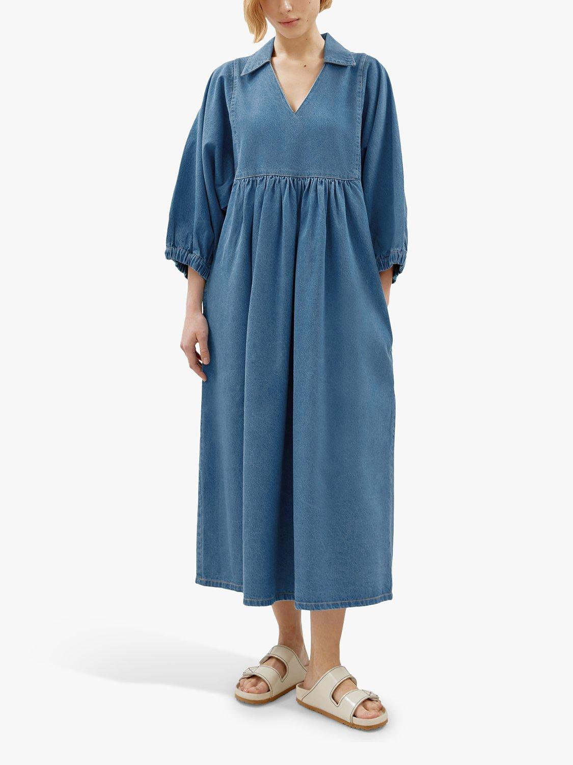 Albaray Denim Midi Dress Indigo