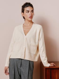 Albaray Relaxed Cardigan, Cream