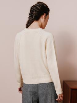 Albaray Relaxed Cardigan - view 2, Cream