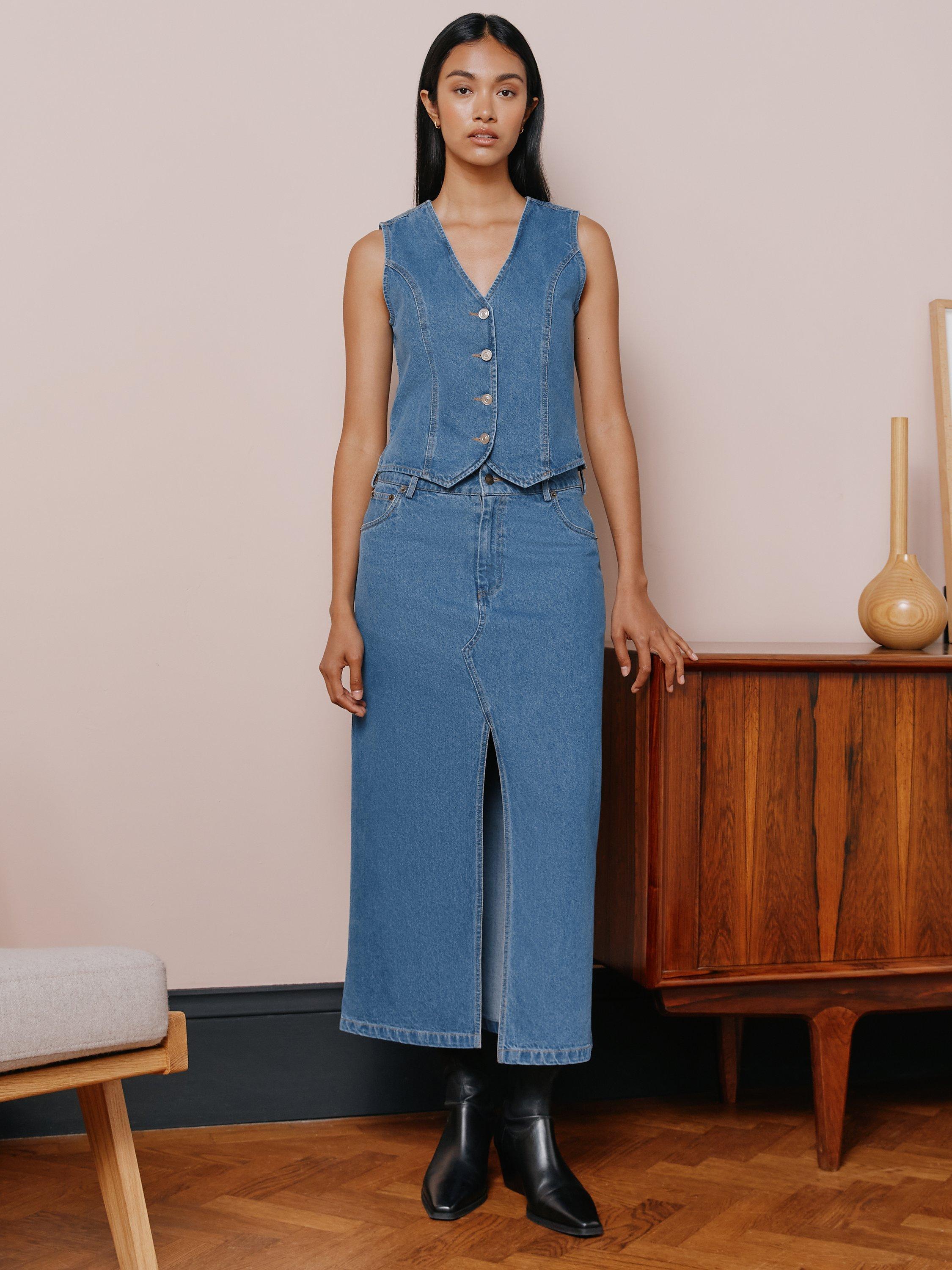 Albaray Denim Waistcoat, Indigo