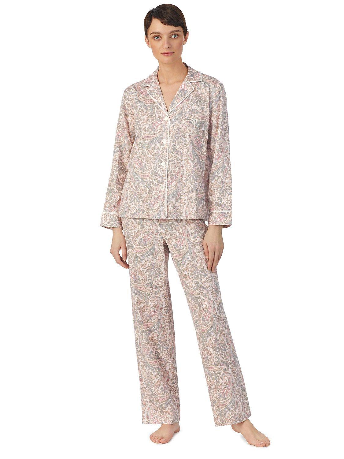 Lauren Ralph Lauren Classic Paisley Shirt Pyjama Set, Multi