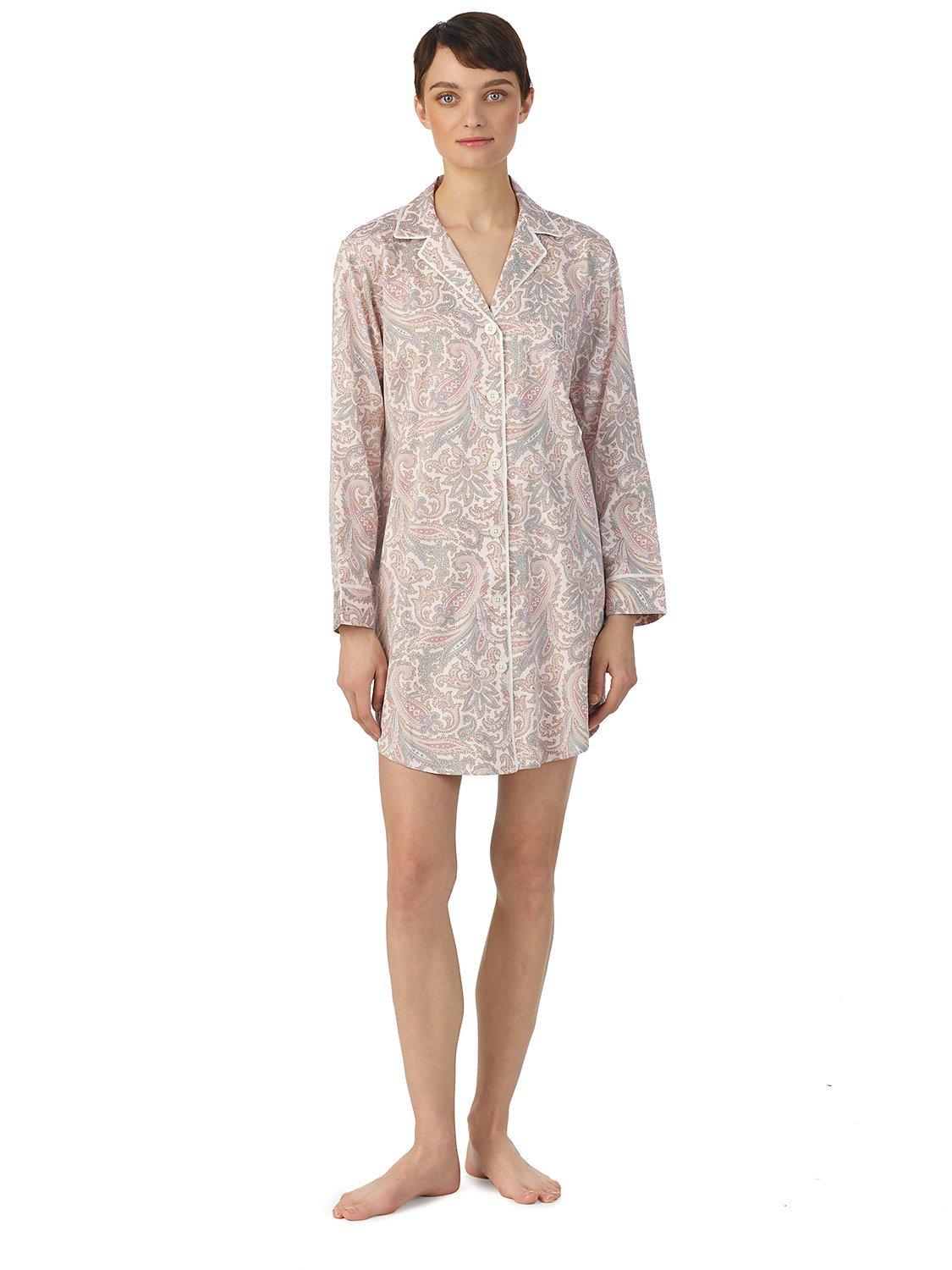 Lauren Ralph Lauren Paisley Sateen Nightshirt, Multi